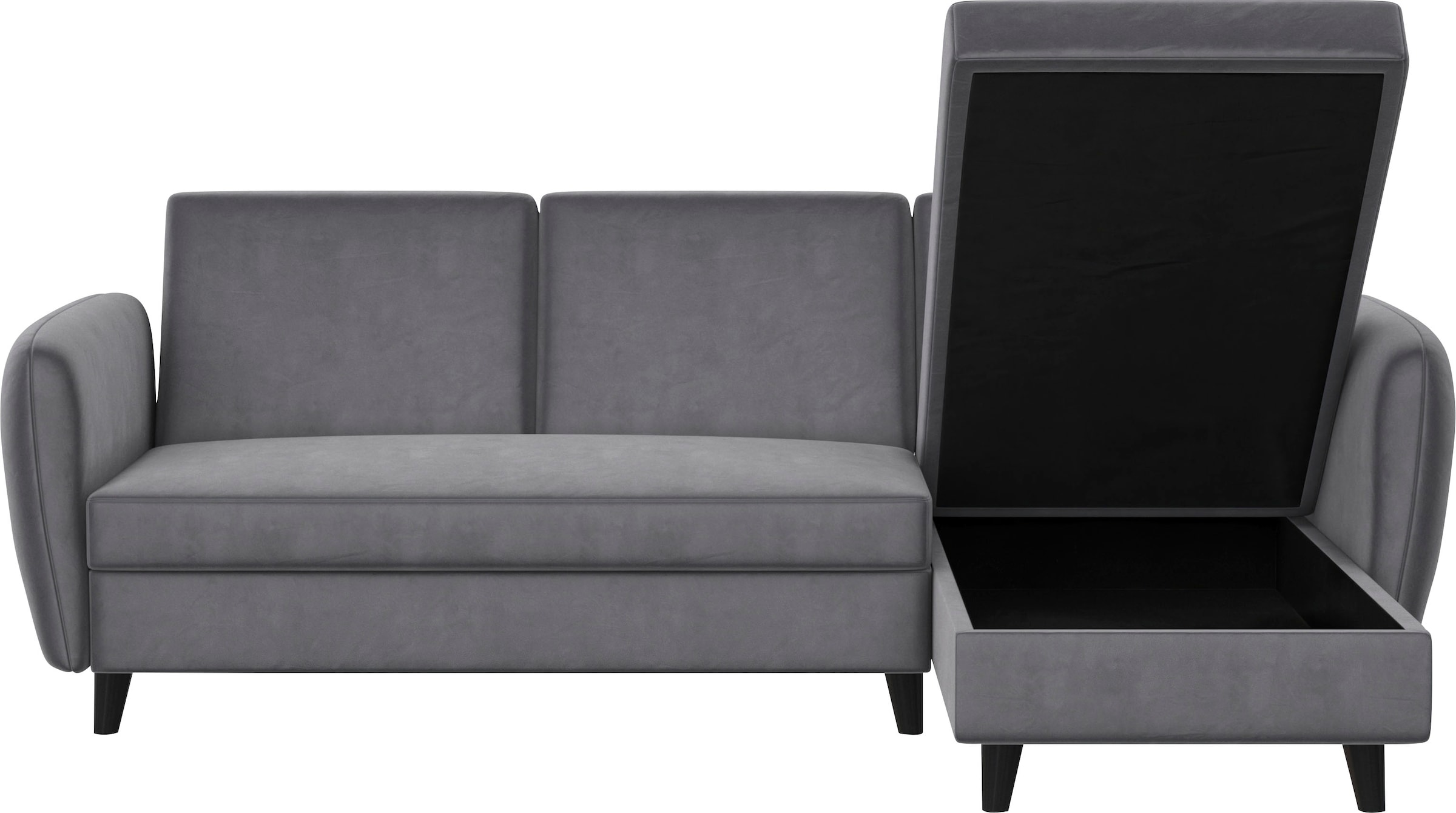 Dorel Home Ecksofa »Perry, L-Form,«, Rückenlehne, verschiedene Farbvarianten, Sitzhöhe 43 cm, Breite 219 cm