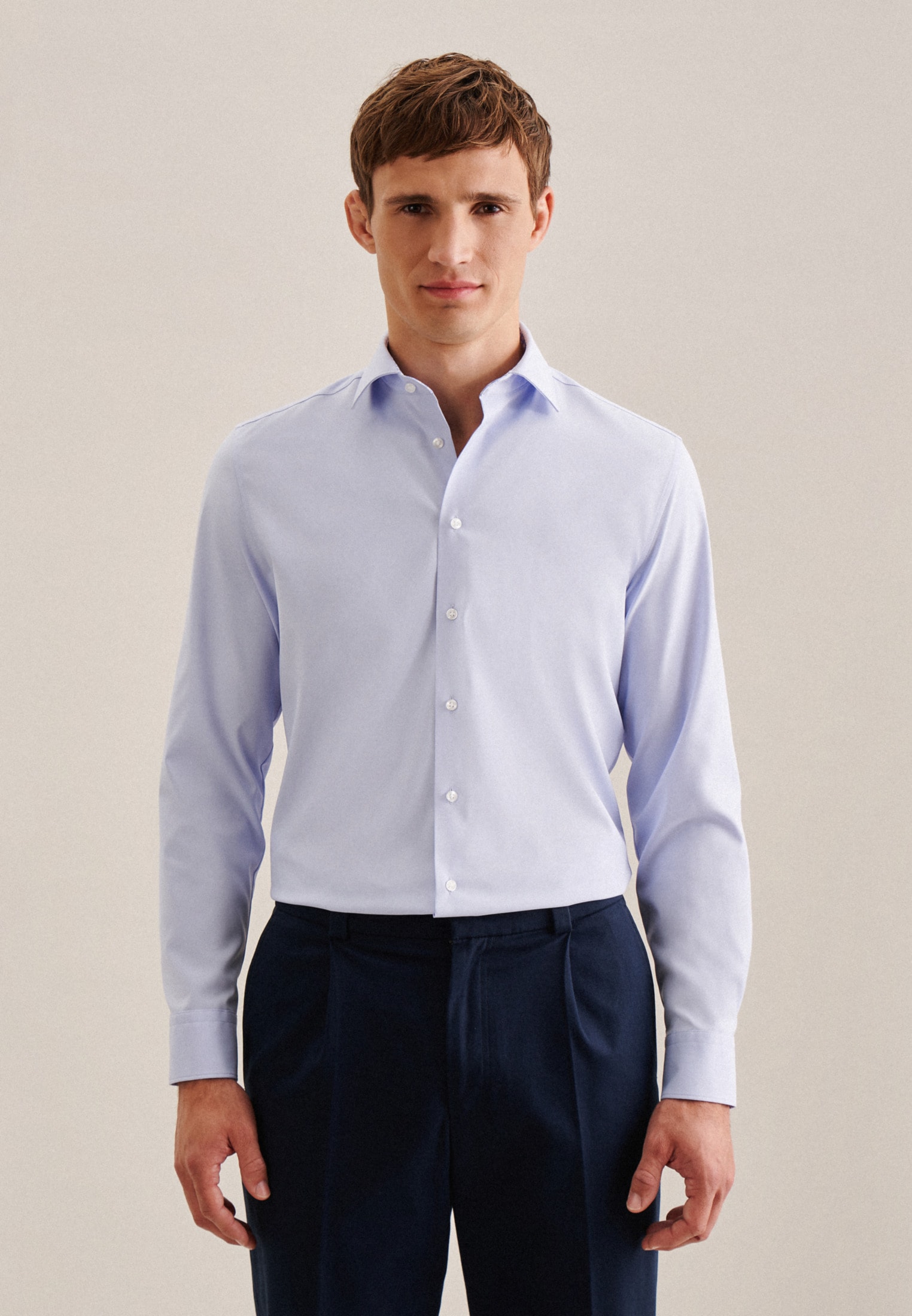 seidensticker Businesshemd "Slim" Slim 1/1 Kentkragen Uni günstig online kaufen