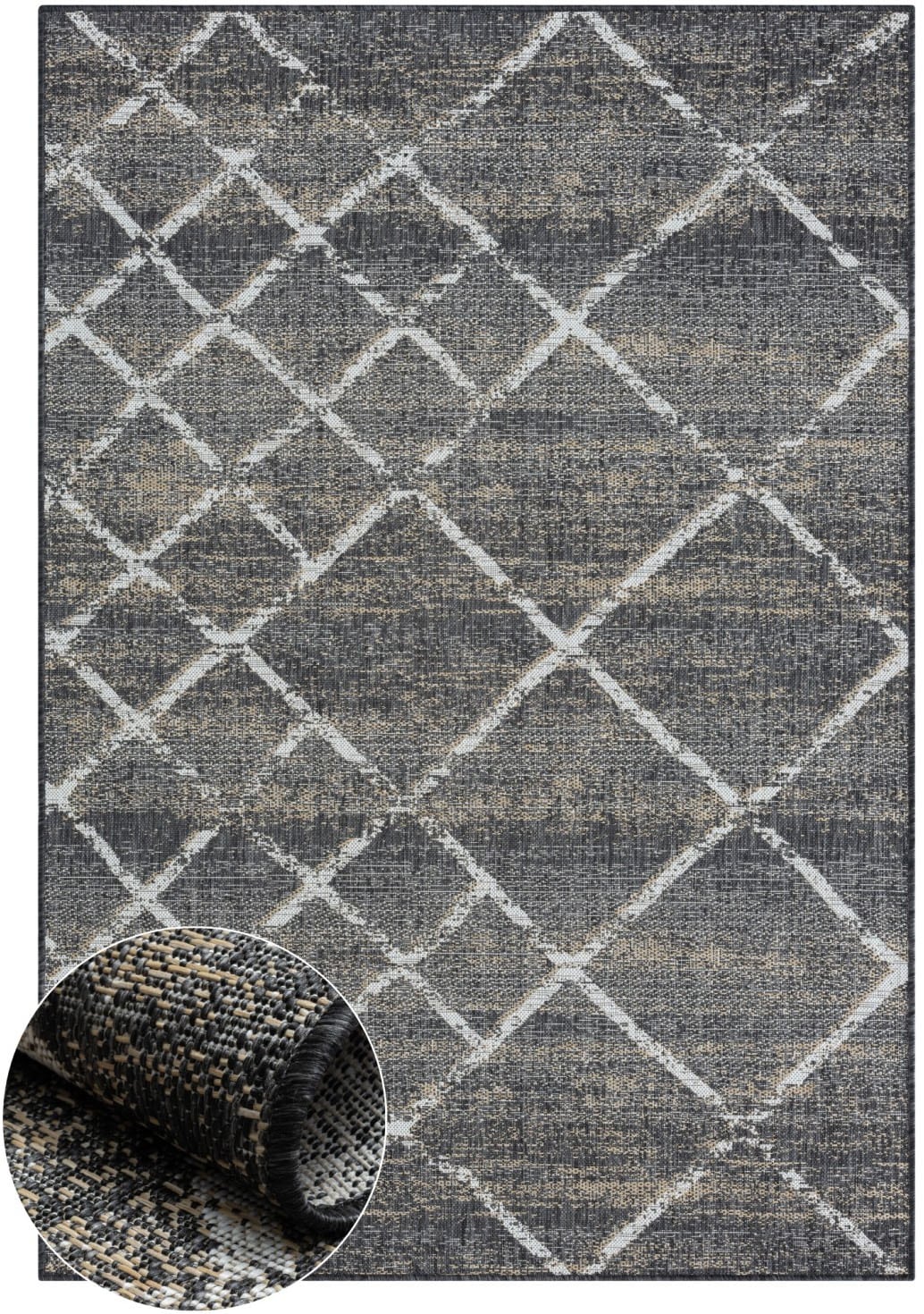 Myflair Möbel & Accessoires Teppich »Arcane Lagerräumung«, rechteckig, 6 mm Höhe, modernes Design, Outdoor geeignet, Balkon, Terrasse