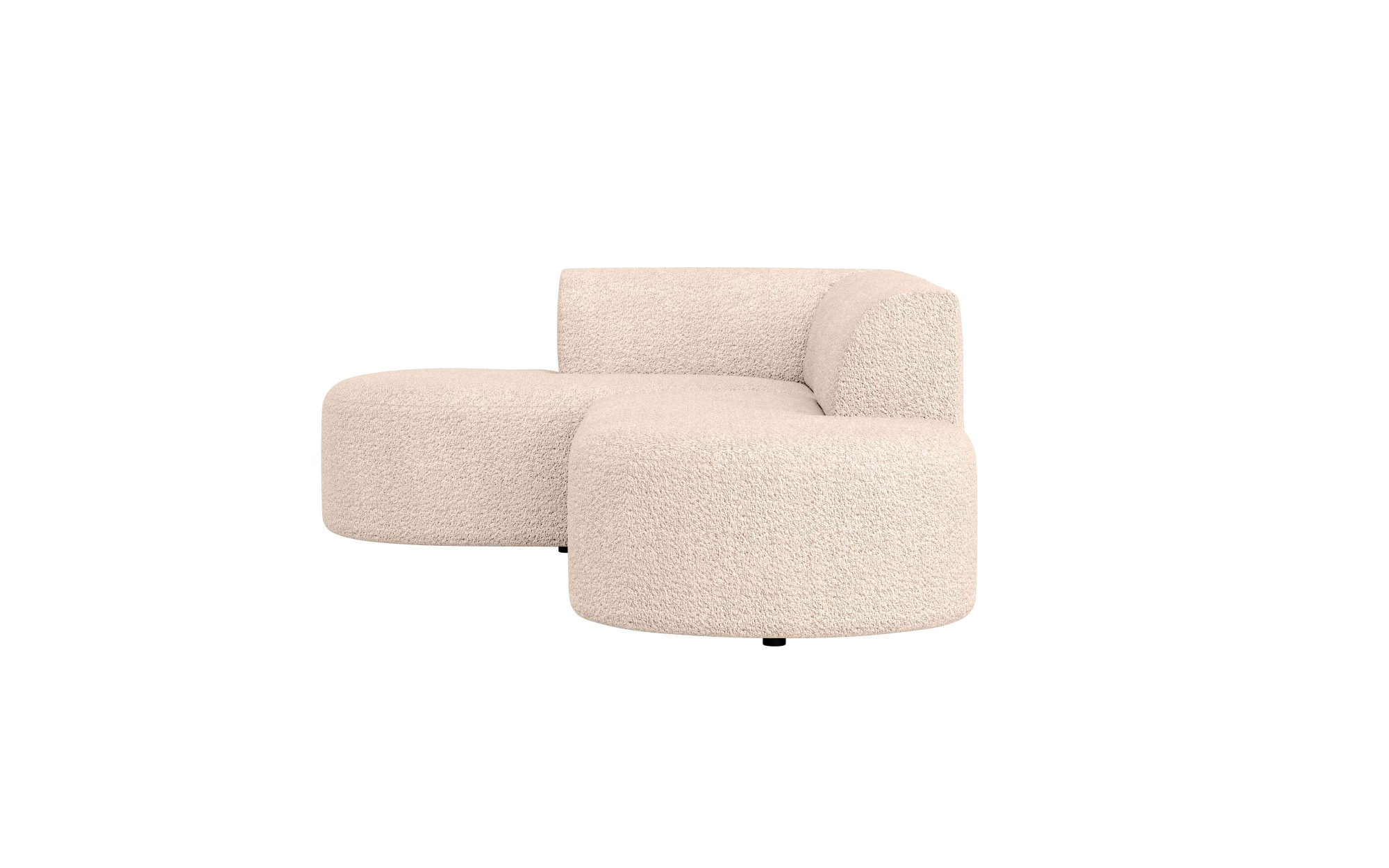 andas Ecksofa »Ecksofa Tvinne mit Ottomane links oder rechts bestellbar«, L-Form, mit Wellenunterfederung, BxTxH 260x170x73 cm