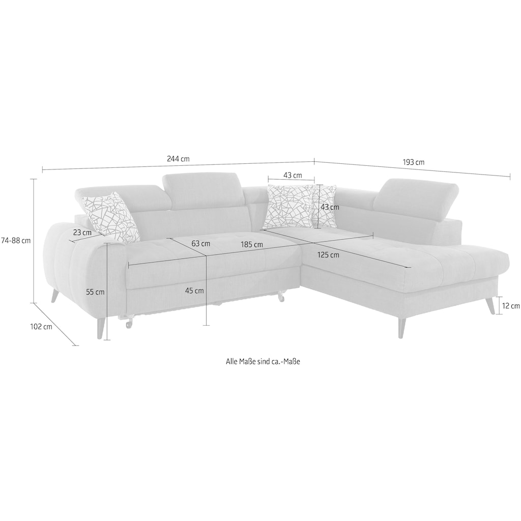 COTTA Ecksofa »Mia«