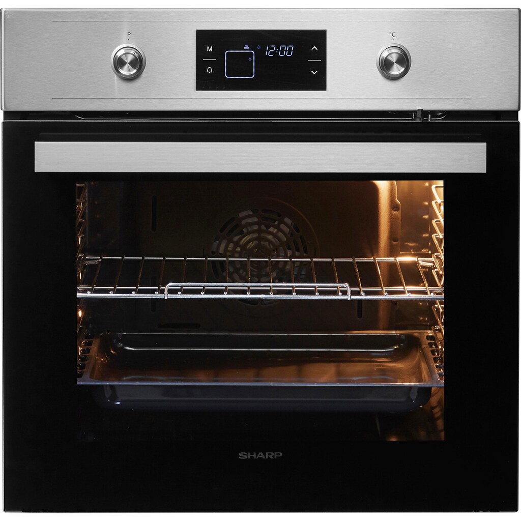 Sharp Einbaubackofen »K-60V19IQM-EU«, K-60V19IQM-EU, katalytische Reinigung