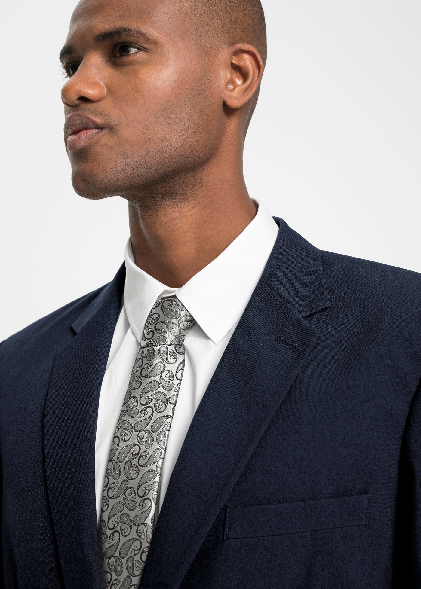 bonprix Anzug Set, 4 tlg. bequem festlicher Stil, bequeme Passform, aus Polyester und Baumwolle
