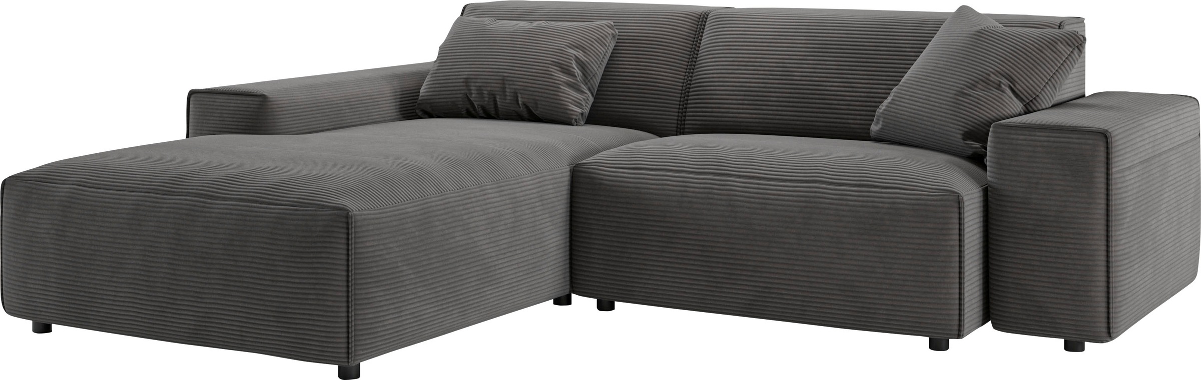 andas Ecksofa »Glimminge L-Form auch in Breitcord, Feincord + Easy care-Bezug,«, Breite 234, Zierkissen