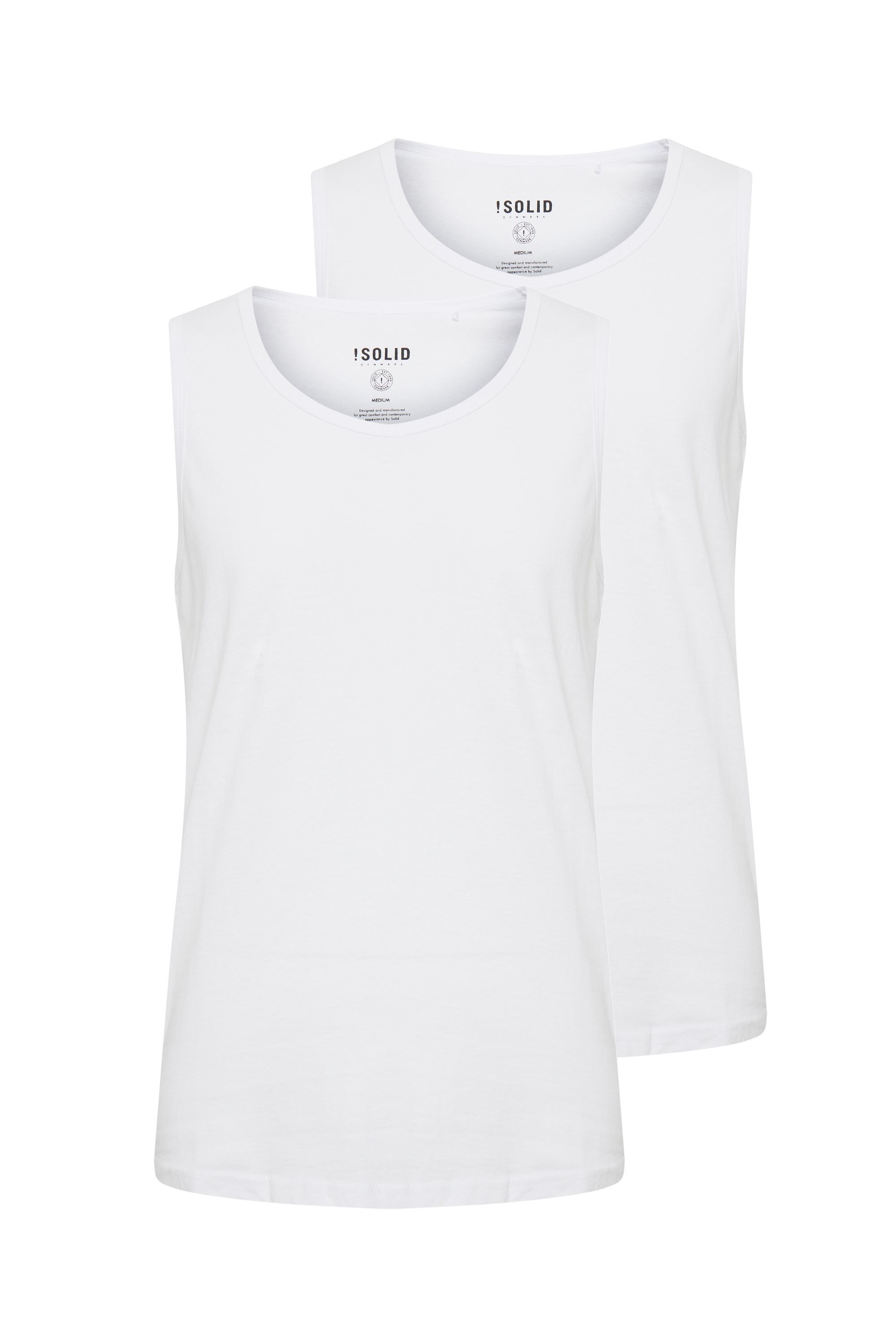 SOLID Herren Longtop "Tanktop SDCasal", weiß, Gr. XXL, Obermaterial: 60% Baumwolle CO. 40% Polyester PES., Tops