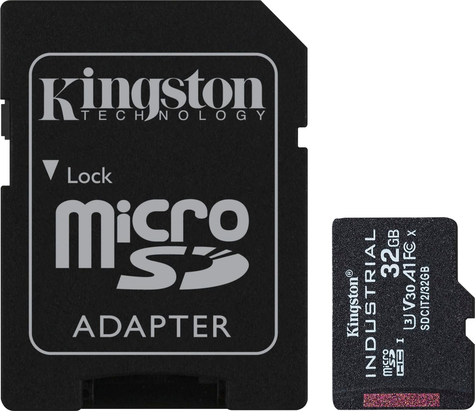 Speicherkarte »INDUSTRIAL microSD 32GB + SD Adapter«, (UHS-I Class 10 100 MB/s...
