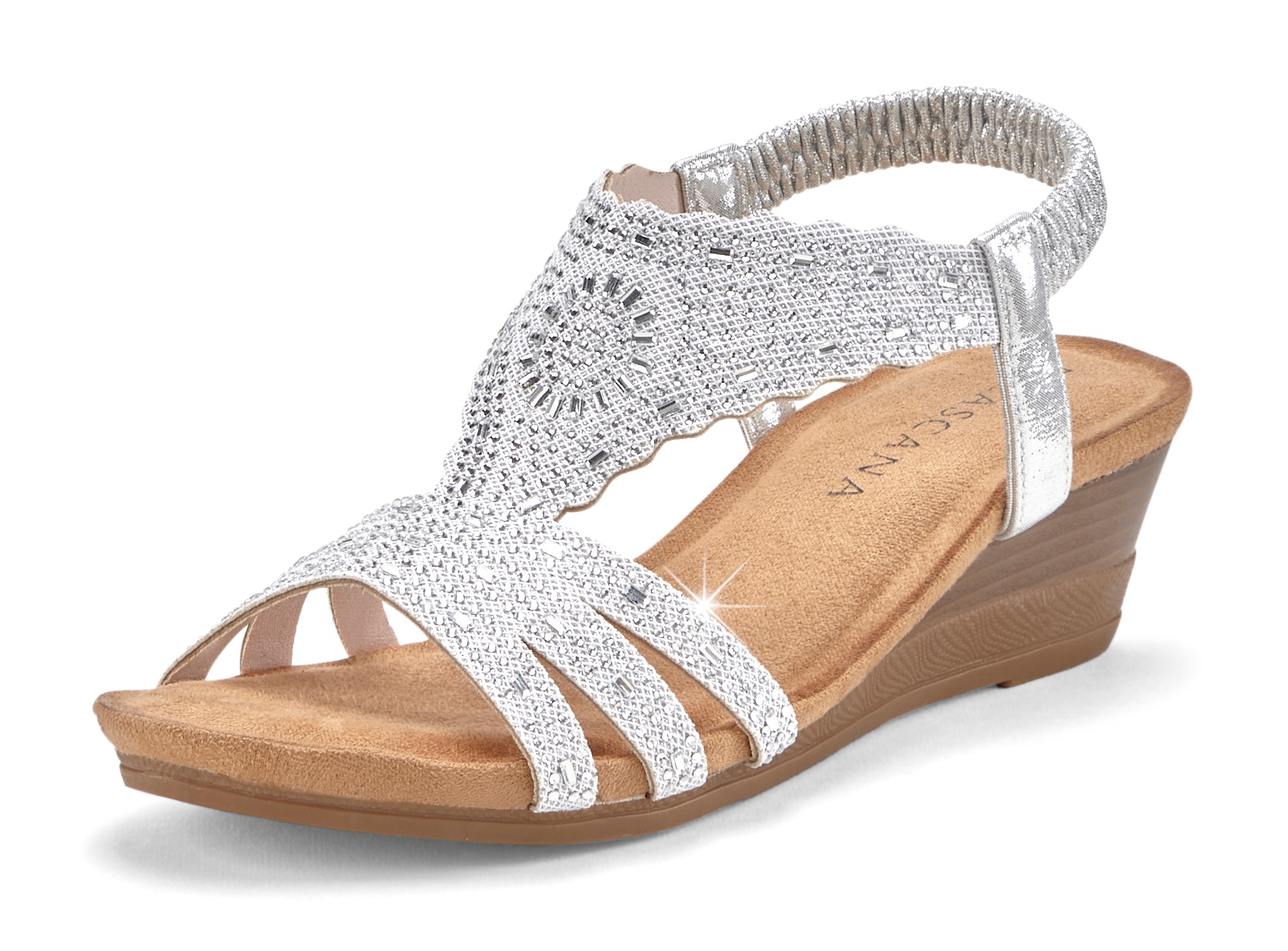 LASCANA Sandalette "Sommerschuh", Sandale, Sommerschuh mit Glitzerdetails u günstig online kaufen
