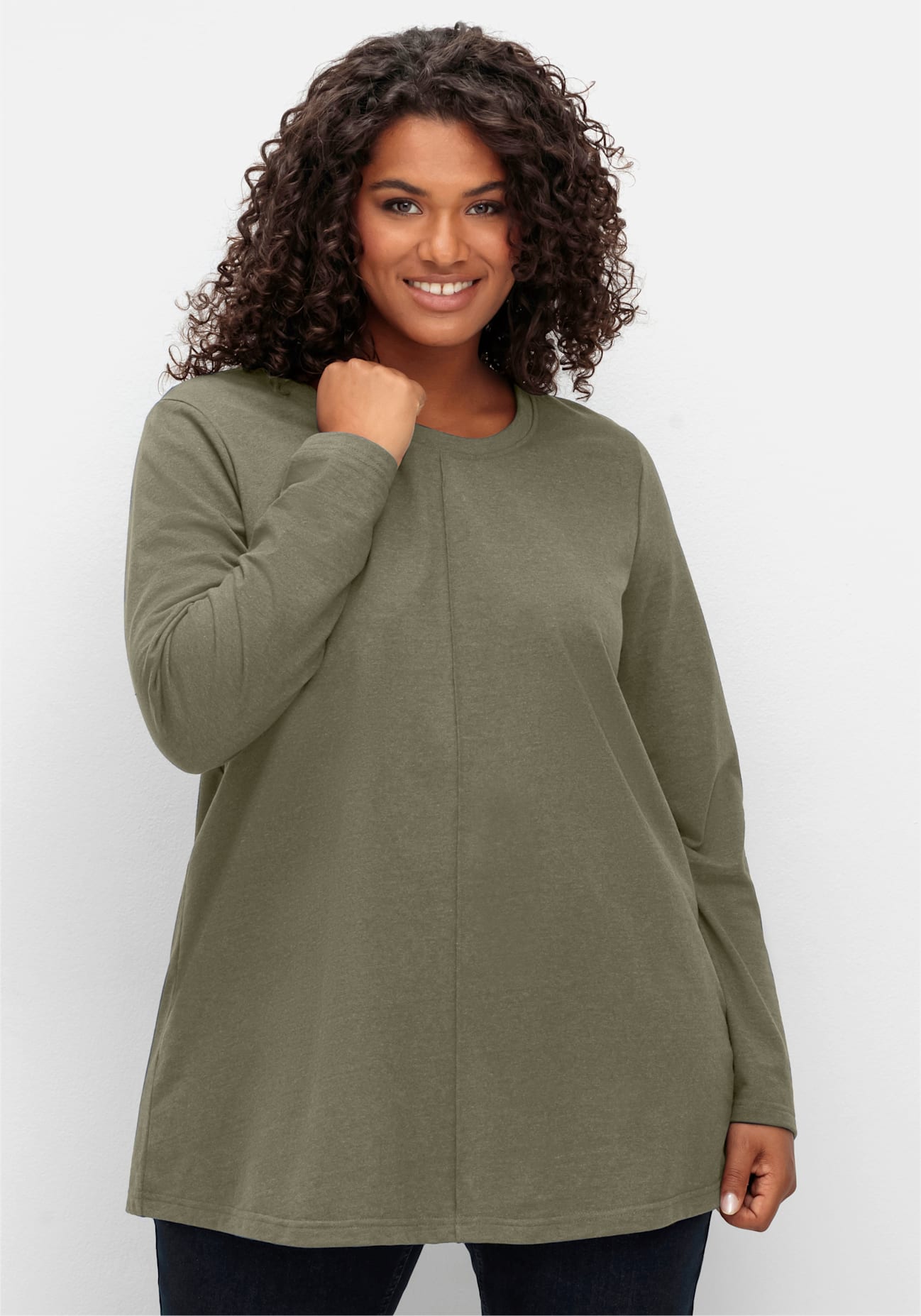 Sheego Langarmshirt "Langarmshirt" 1