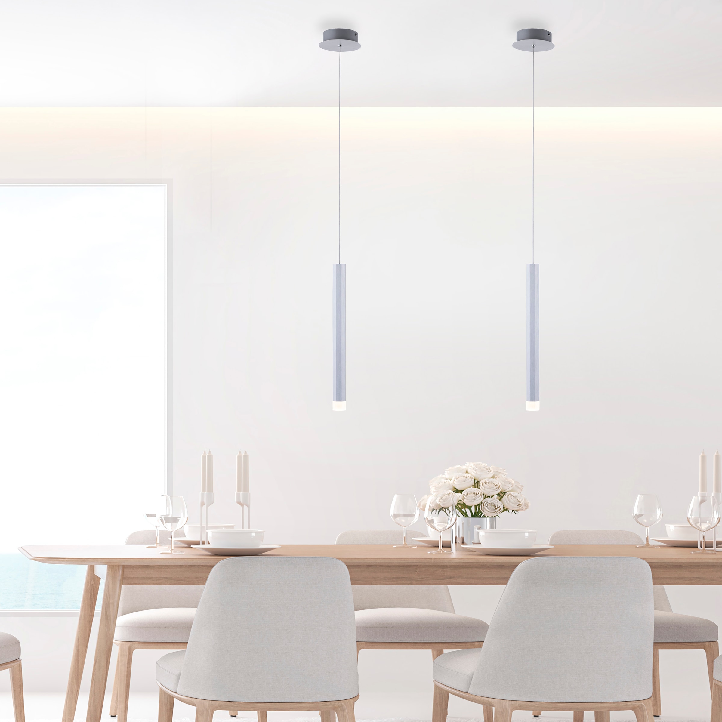 JUST LIGHT Pendelleuchte »BRUNO«, 1 flammig, Leuchtmittel LED-Board | LED fest integriert, LED