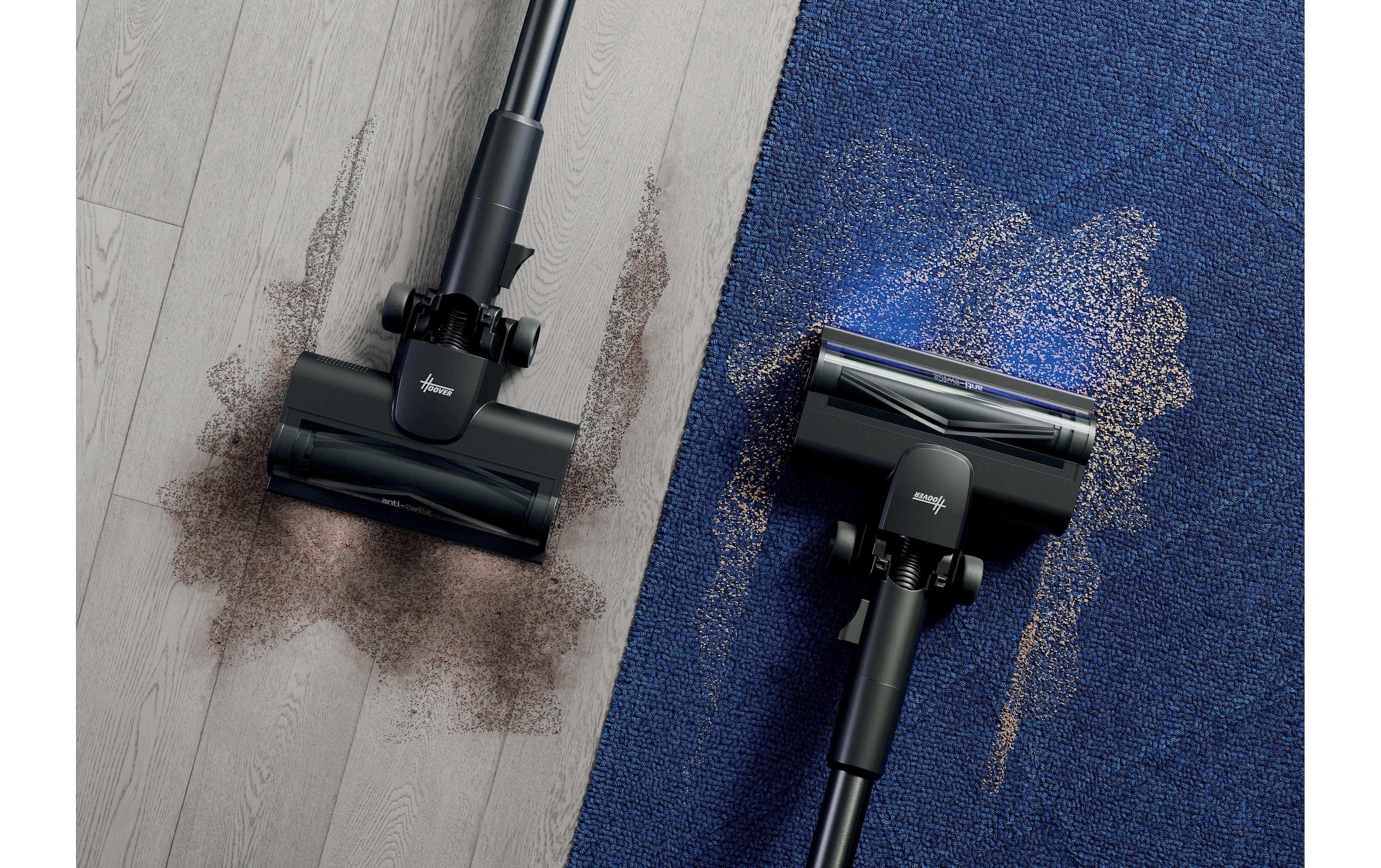 Hoover HF610H Urban Black | Akkustaubsauger | 90 Min Laufzeit | Dual-Way-Technologie | PARK&GO Funktion | Trennsystem | ANTI-TWIST - Image 5