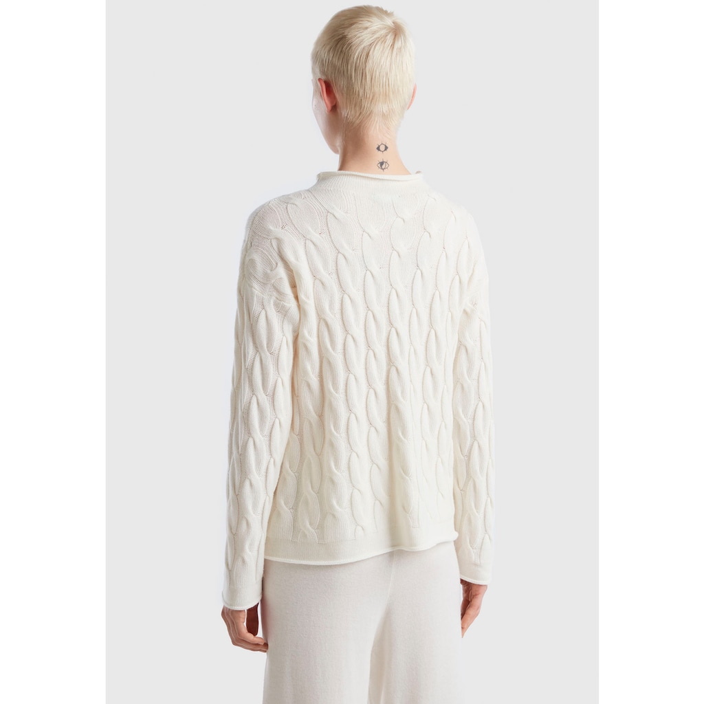 United Colors of Benetton Strickpullover, mit Zopfstrick-Muster