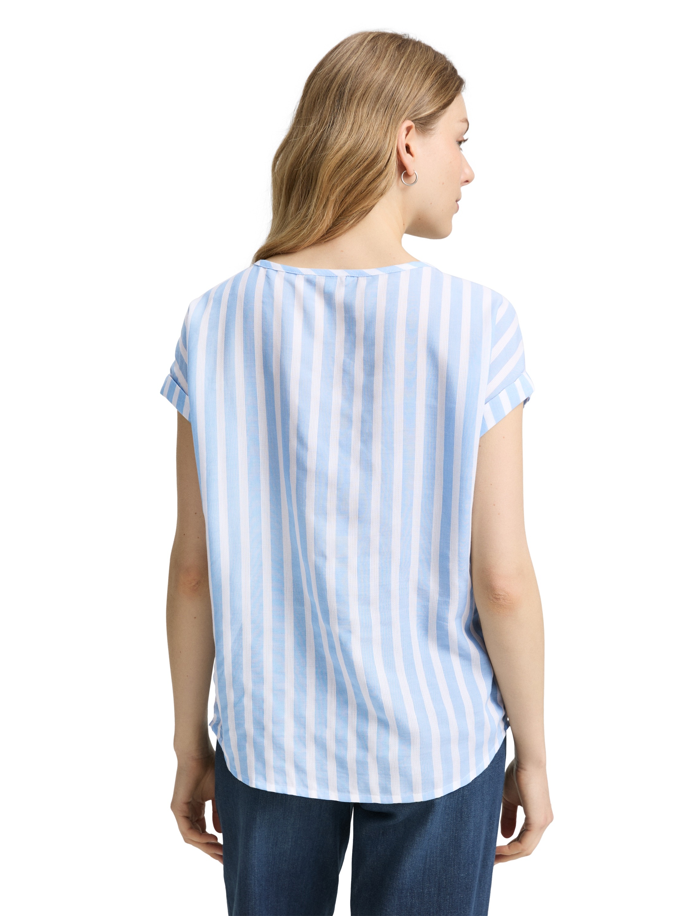 TOM TAILOR Shirtbluse, mit Streifen Muster günstig online kaufen