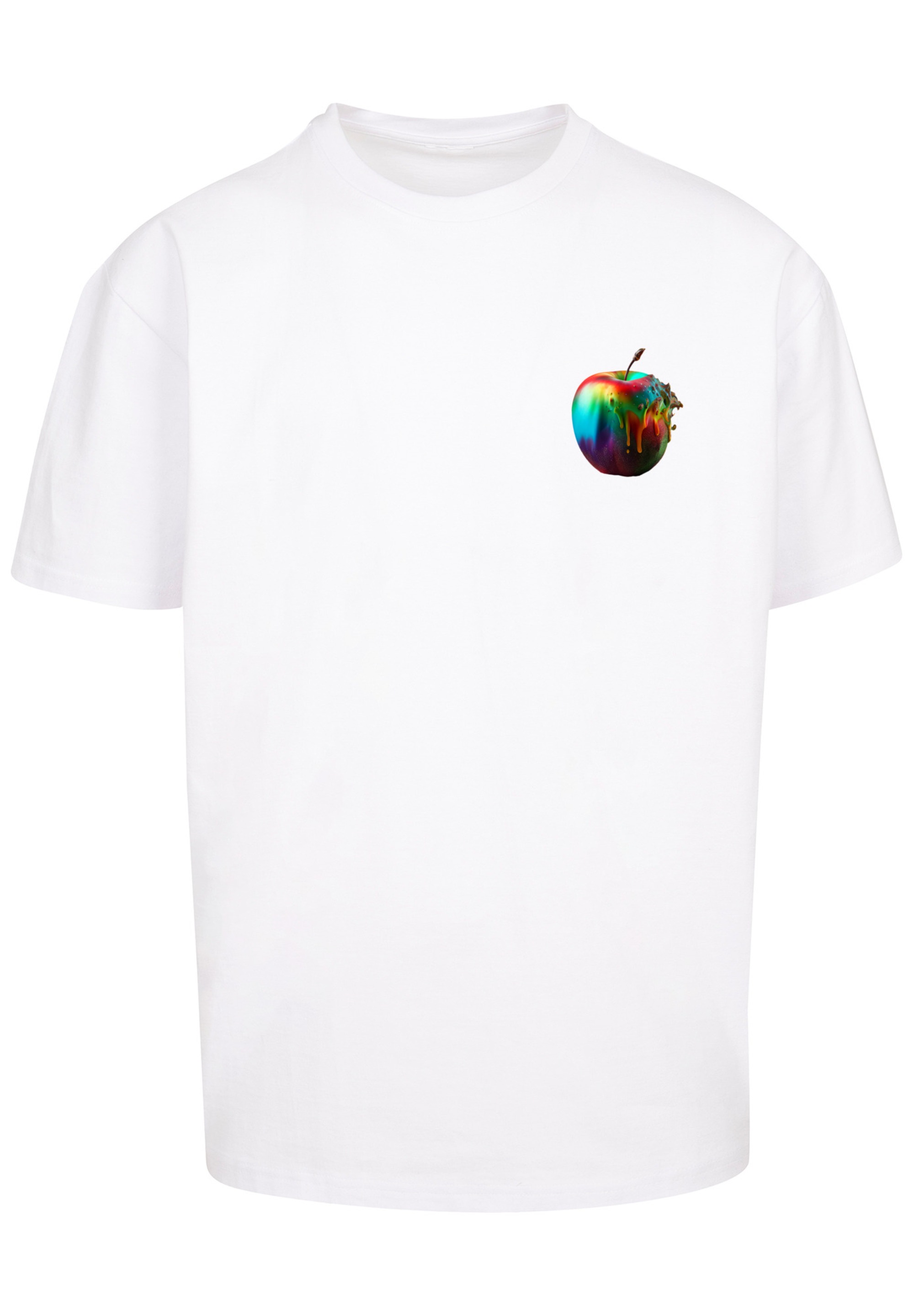 F4NT4STIC T-Shirt »Colorfood Collection - Rainbow Apple«, Print