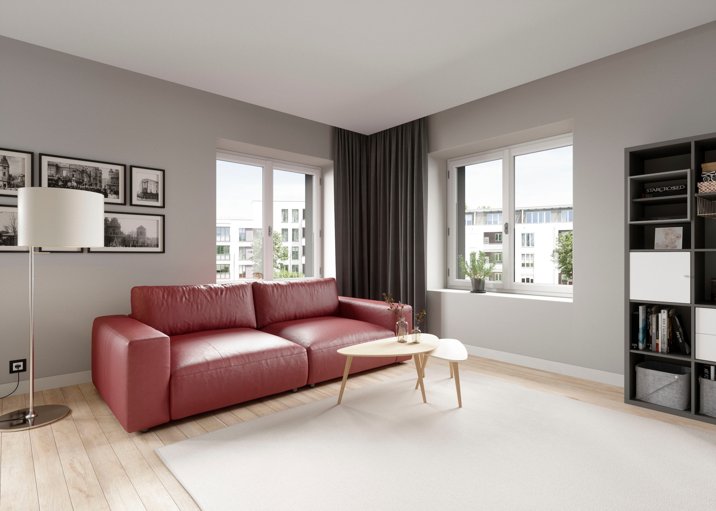 Musterring Big-Sofa "LUCIA Mega Sofa, hoher Sitzkomfort, Breite 252cm, Kontrastnaht" in vielen Qualitäten und 4 unterschiedlichen Nähten, 2,5-Sitzer
