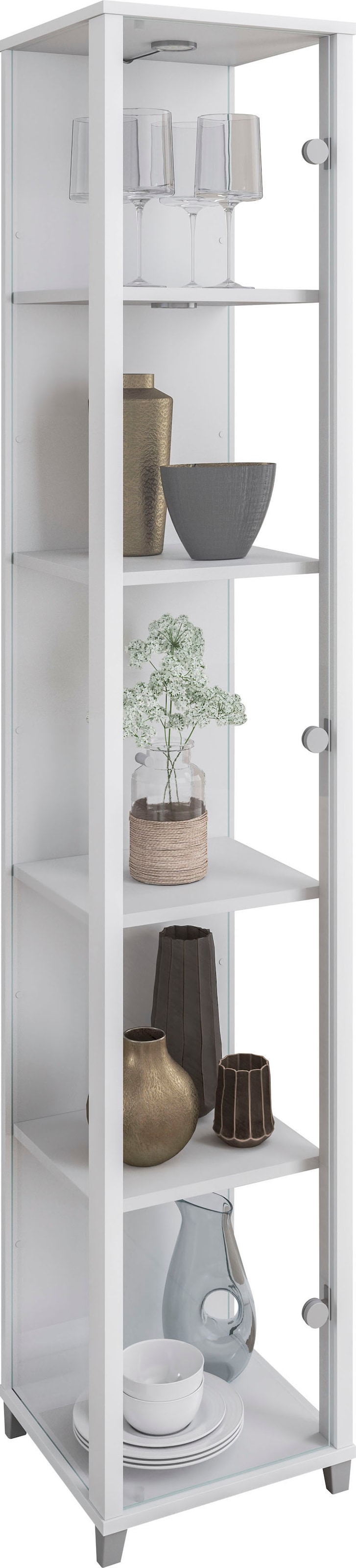 fif möbel Vitrine "OPTIMA", Standvitrine, Vitrinenschrank, Glasvitrine, Sam günstig online kaufen
