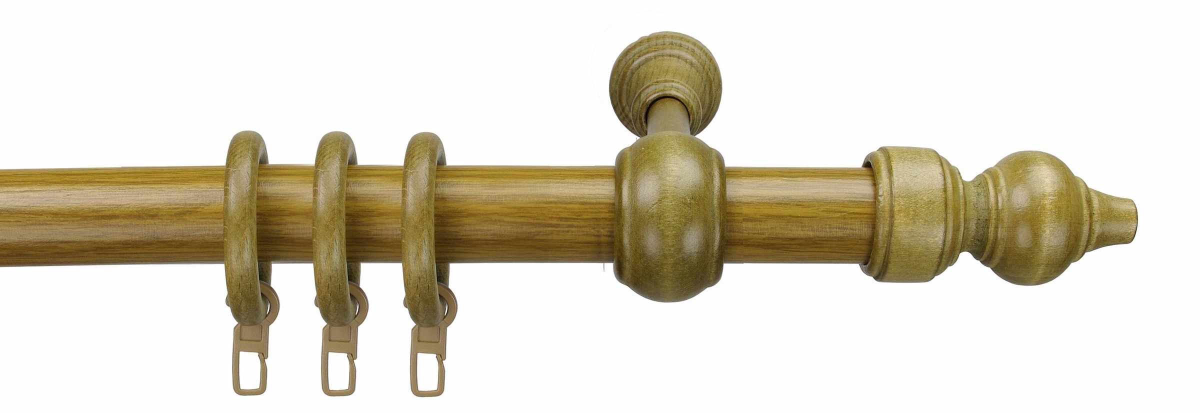 Liedeco Gardinenstange "Thüringen" Ø 28 mm 1 läufig-läufig Fixmaß günstig online kaufen