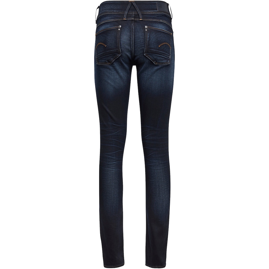 G-Star RAW Skinny-fit-Jeans »Mid Waist Skinny«, moderne Version des klassischen 5-Pocket-Designs