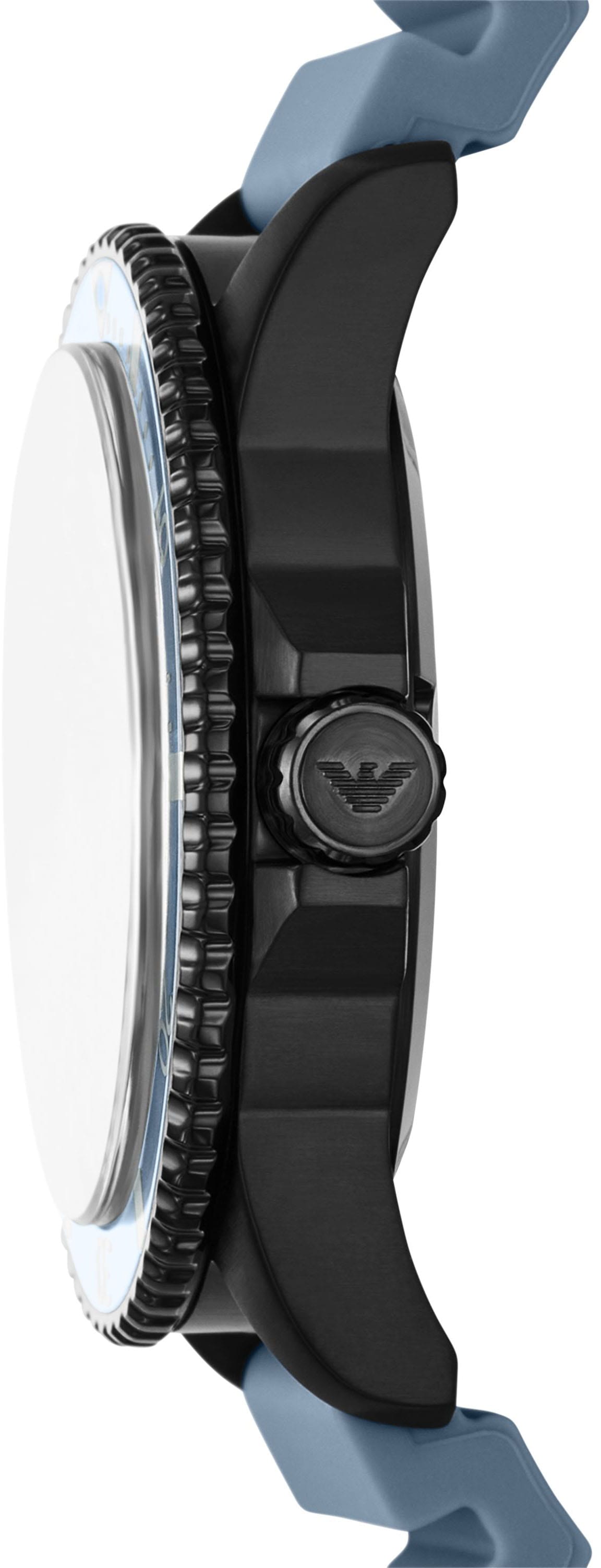 Emporio Armani Quarzuhr, Armbanduhr, Damenuhr, Herrenuhr, Silikonarmband, analog, Tag