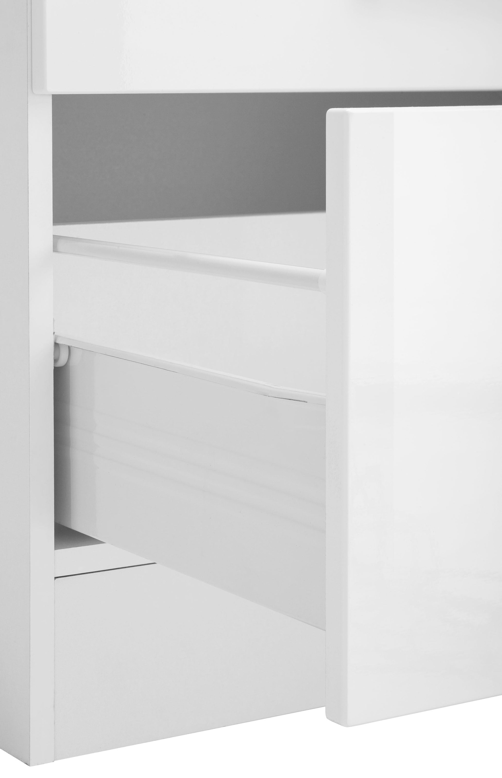 KOCHSTATION Küchenzeile »KS-Tulsa«, mit E-Geräten, Breite 300 cm, schwarze Metallgriffe, MDF Fronten