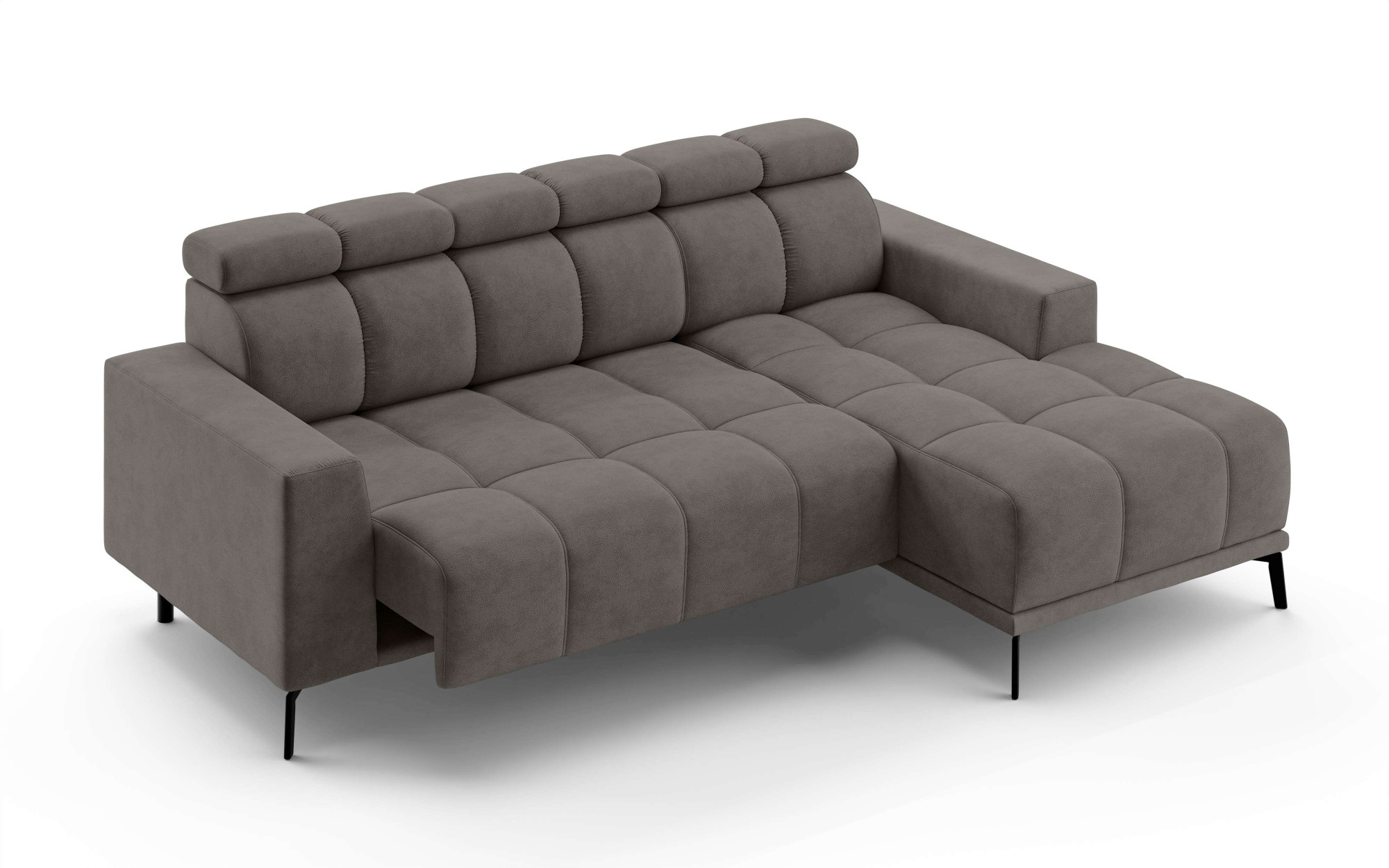 INOSIGN Ecksofa »CAZIE, Designsofa, L-Form, trendige Bubble-Optik,«, L-Form mit Wellenunterfederung, Recamiere rechts/links bestellbar