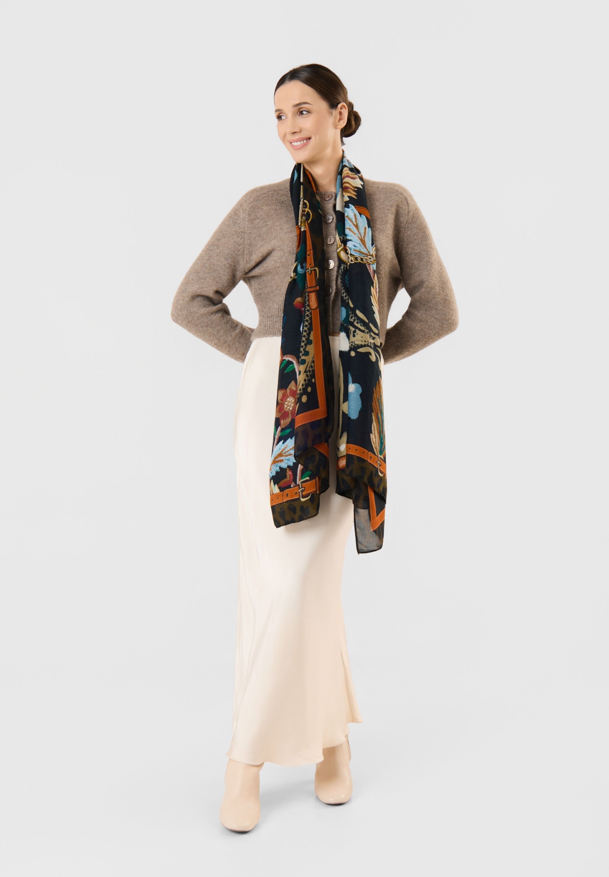 Codello Modetuch »Codello Schal« mit floralem Herbst-Print