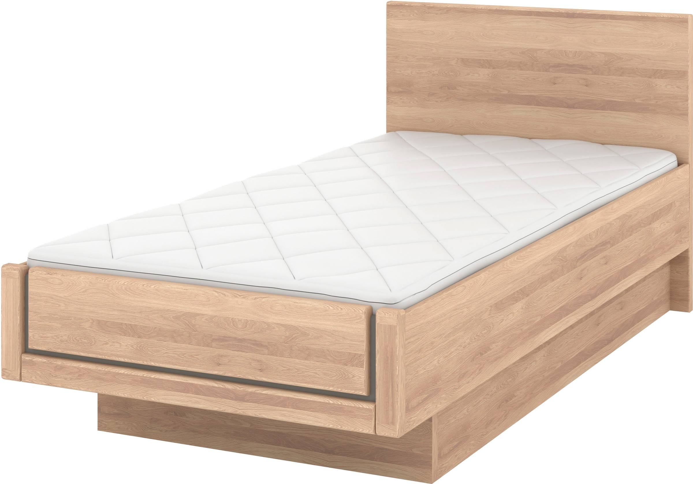 Musterring Holzbett "Sorrent, Bettgestell, Bettrahmen, teilmassiv Eiche", ( günstig online kaufen
