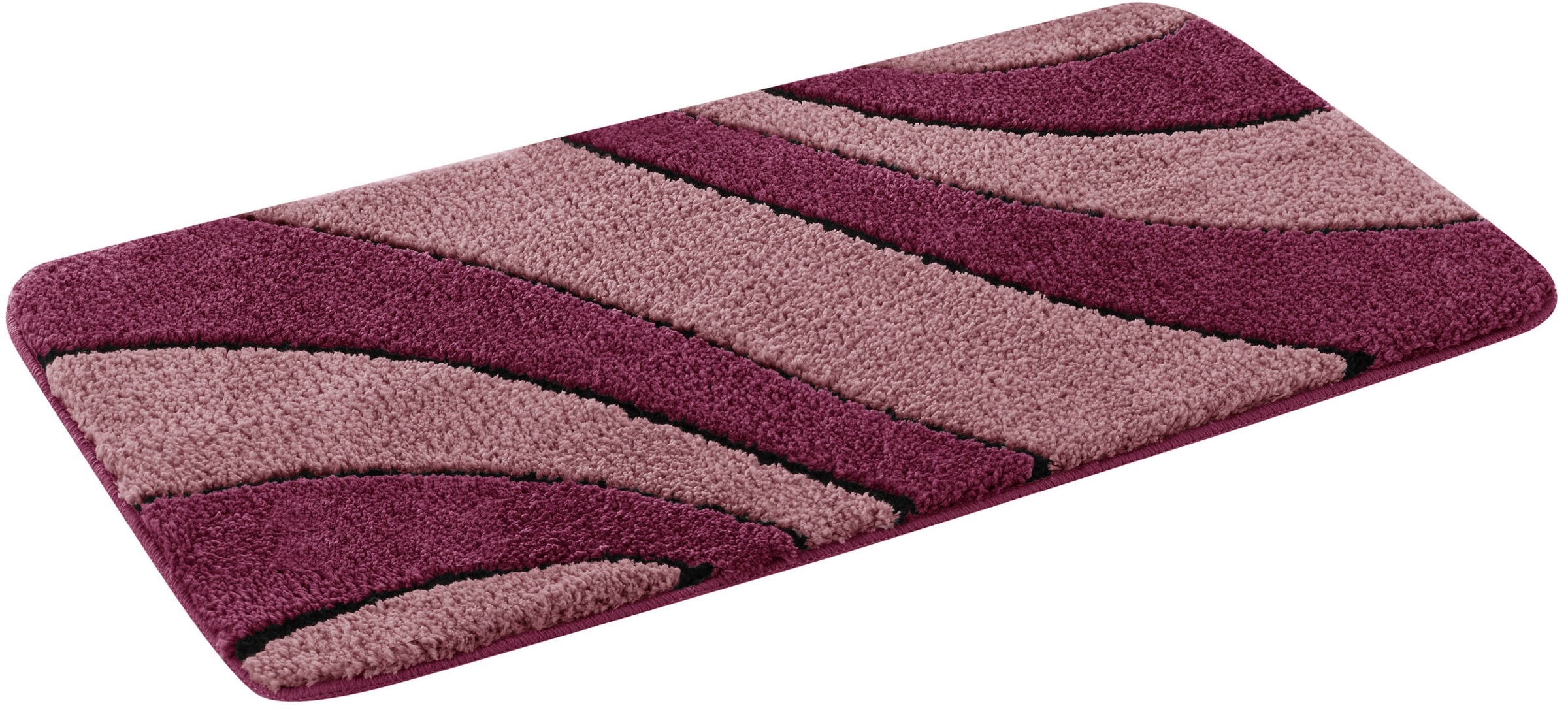 OTTO home Badematte "Anna, Badvorleger, Badezimmer Teppich" Höhe 16 mm ruts günstig online kaufen