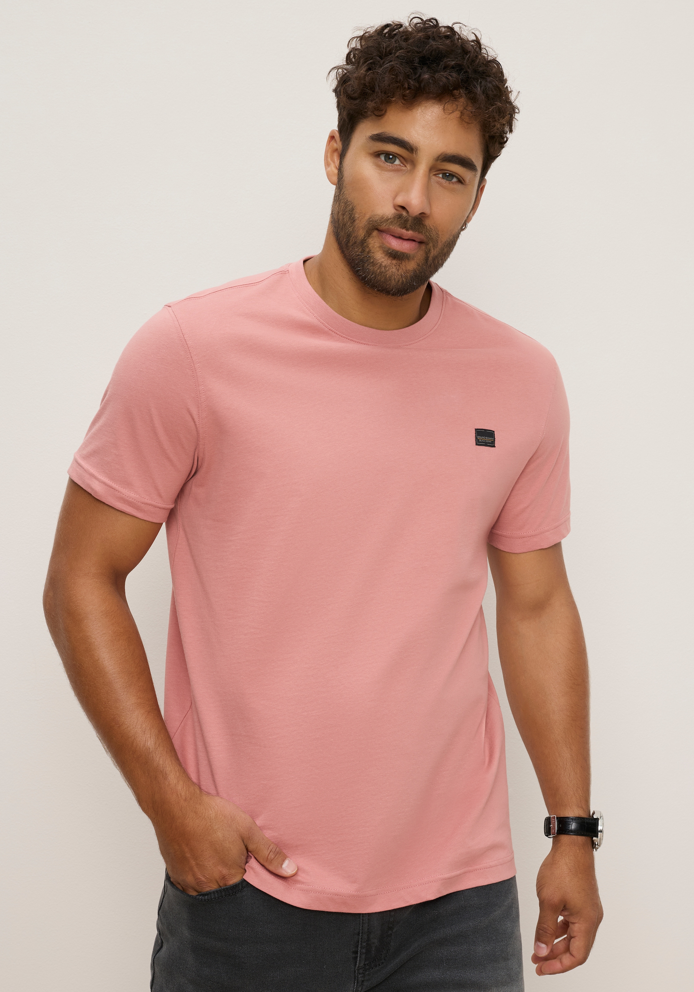 Bruno Banani T-Shirt Set, 2 im 2-teiligen Set, mit Rundhalsausschnitt, unifarben