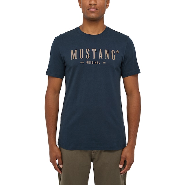 MUSTANG T-Shirt »Mustang T-Shirt Print-Shirt«, Mustang Print-Shirt ▷ für |  BAUR