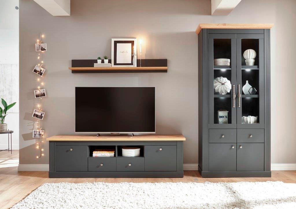 OTTO home Wohnwand "Westminster TOPSELLER" Set, Vitrine, Lowboard, Wandrega günstig online kaufen