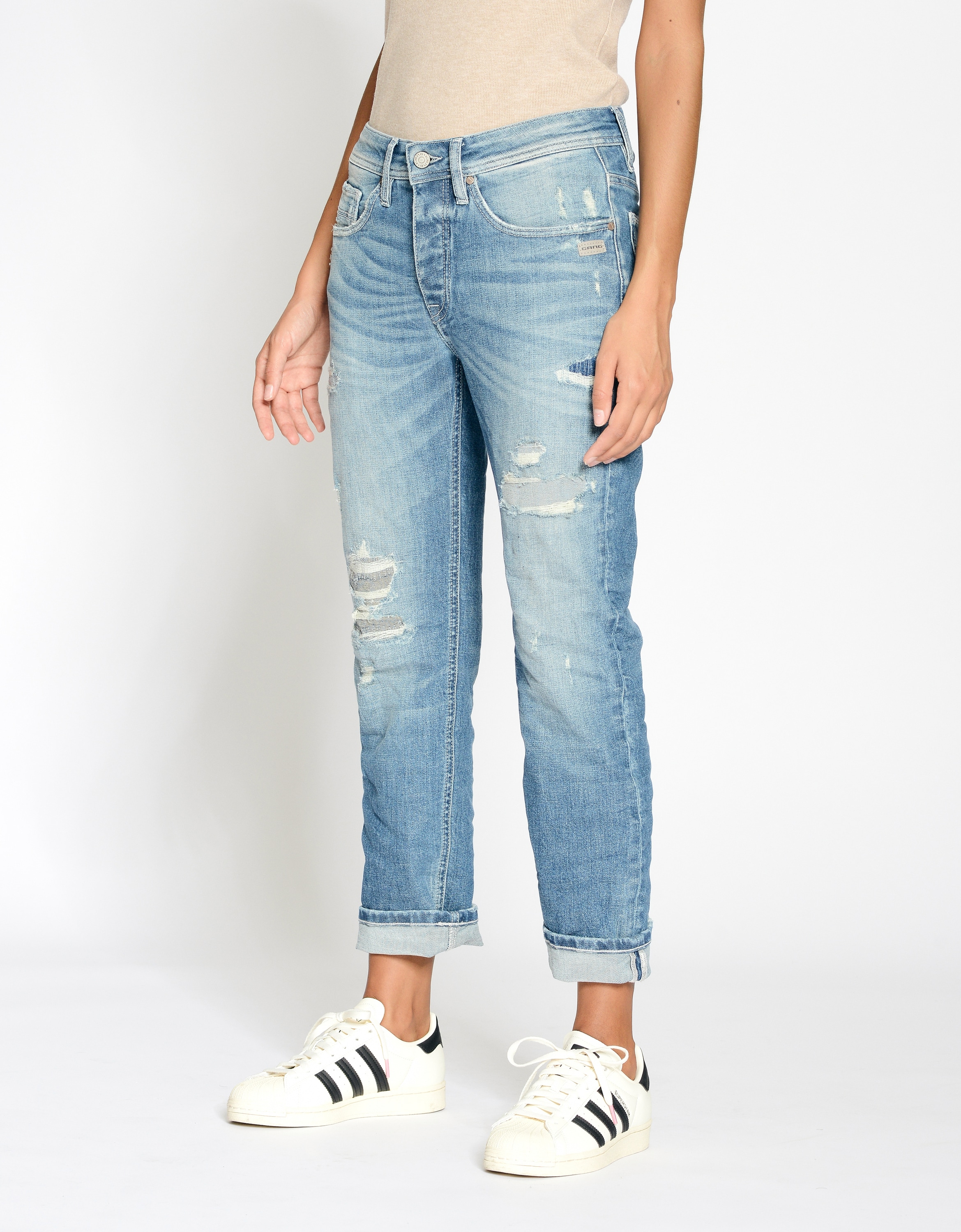 GANG Boyfriend-Jeans "GANG Jeans Boyfriend 94NICA CROPPED" günstig online kaufen