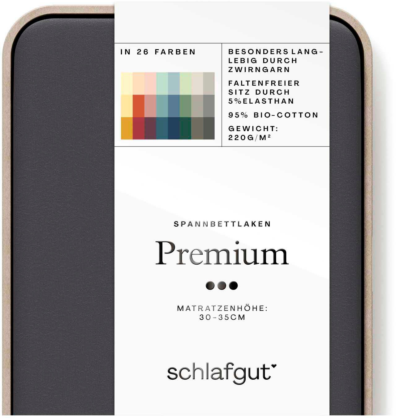 Schlafgut Spannbettlaken »Premium«, Zero Waste Verpackung, PREMIUM Qualität