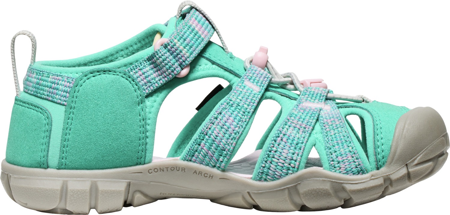 Sandale KEEN "SEACAMP II CNX", Jungen, Gr. 38, rosa (bright aqua, pink, a, boo), Synthetik, Schuhe Sandale 2
