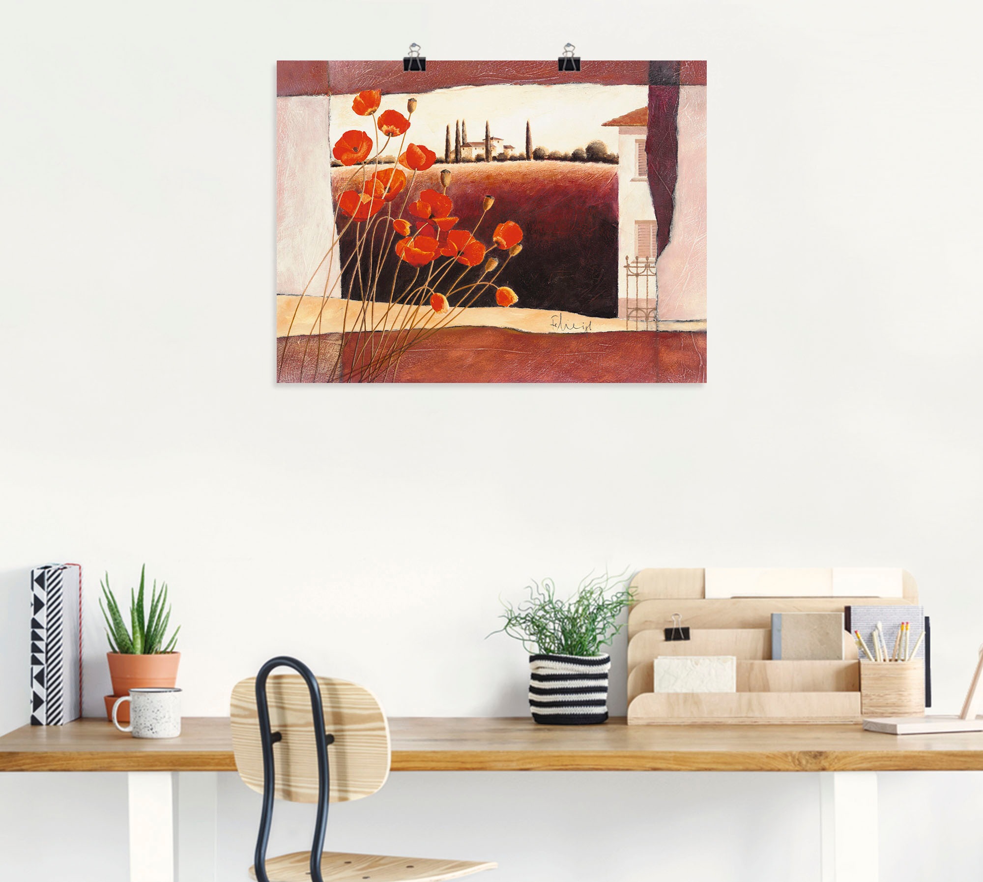 Artland Wandbild »Stillleben mit Sonnenblumen«, Blumen, (1 St.), als Leinwandbild, Poster in verschied. Größen