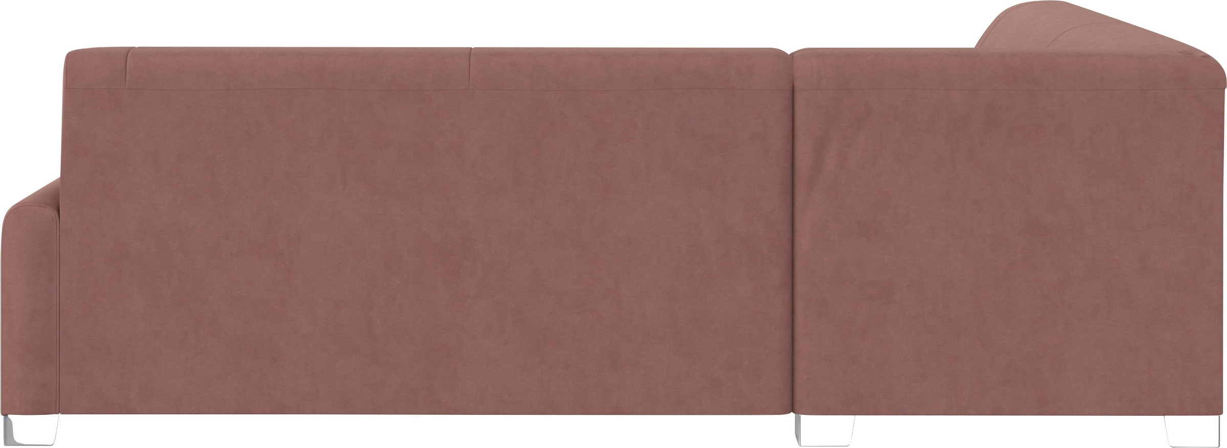 DOMO collection Ecksofa »Anzio in kubischer Formensprache, flache Armlehnen, L-Form«, Wahlweise mit Bettfunktion und Federkern für hohen Sitzkomfort