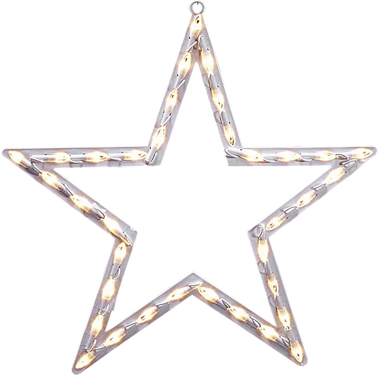 KONSTSMIDE LED Stern »Weihnachtsstern, Fenstersilhouette Stern, Weihnachtsdeko«, 35 warm weiße Dioden