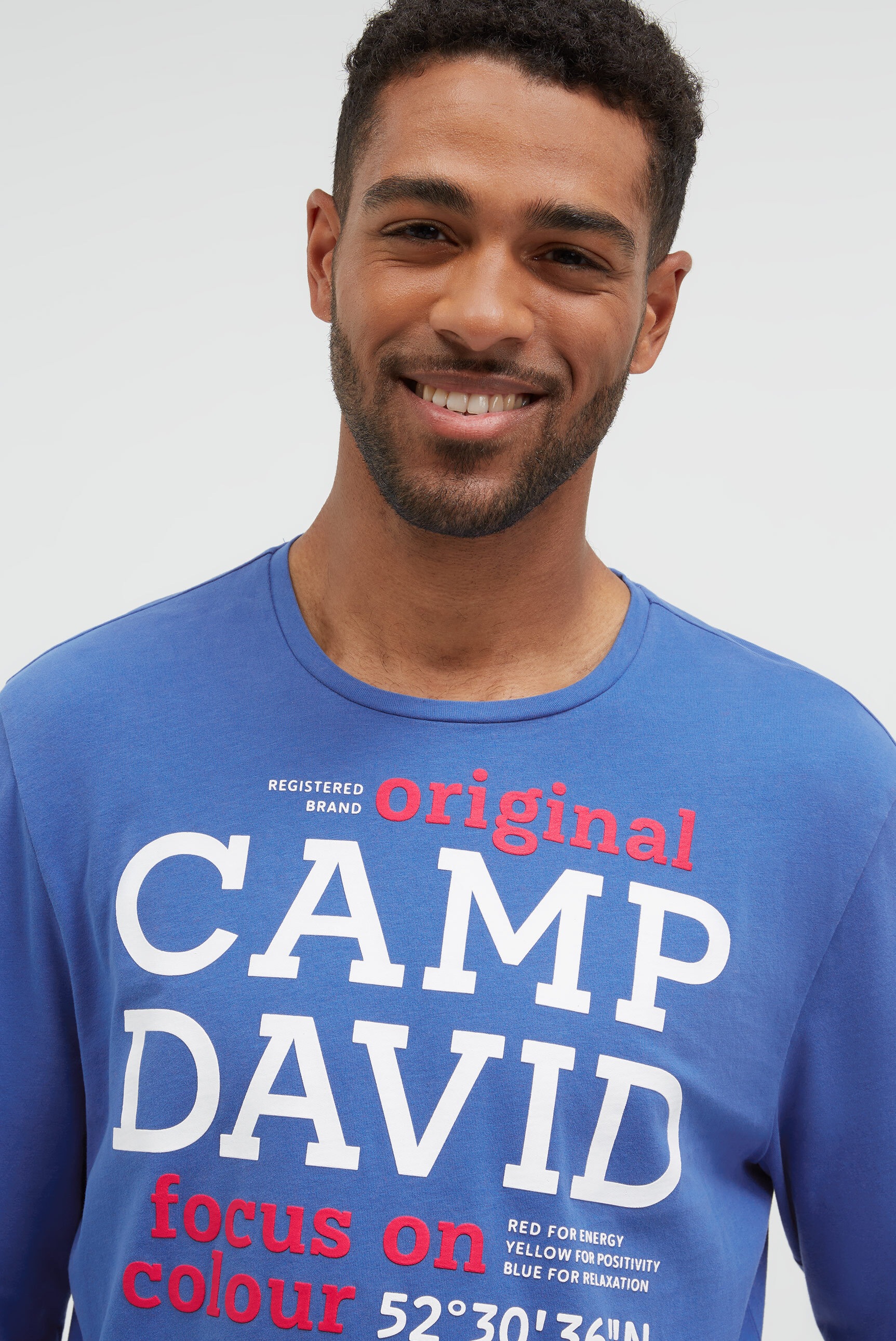 CAMP DAVID Rundhalsshirt aus Baumwolle
