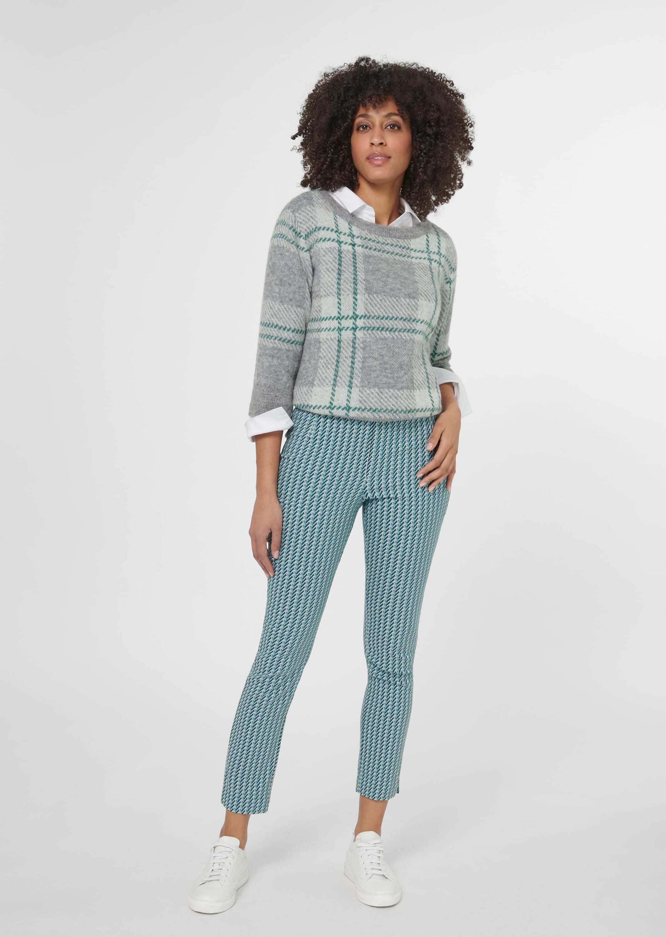 Thumbnail - MADELEINE Stretch-Hose "Hose Schlanke Jacquard-Hose zum Schlüpfen"