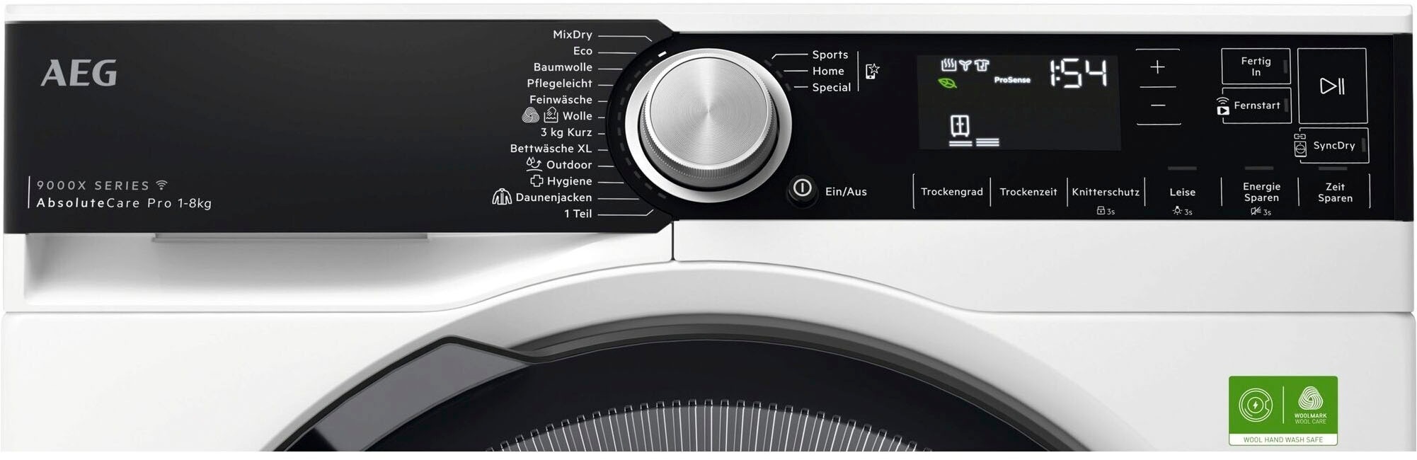 AEG Wärmepumpentrockner »TR9XW80880«, 8 kg, Sprachsteuerung über Google Assistant