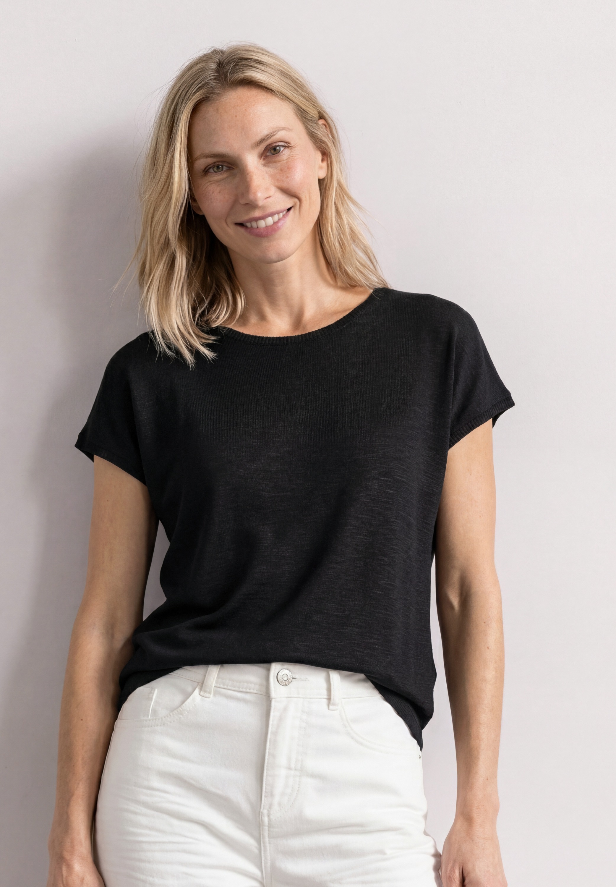 STREET ONE T-Shirt in Unifarbe