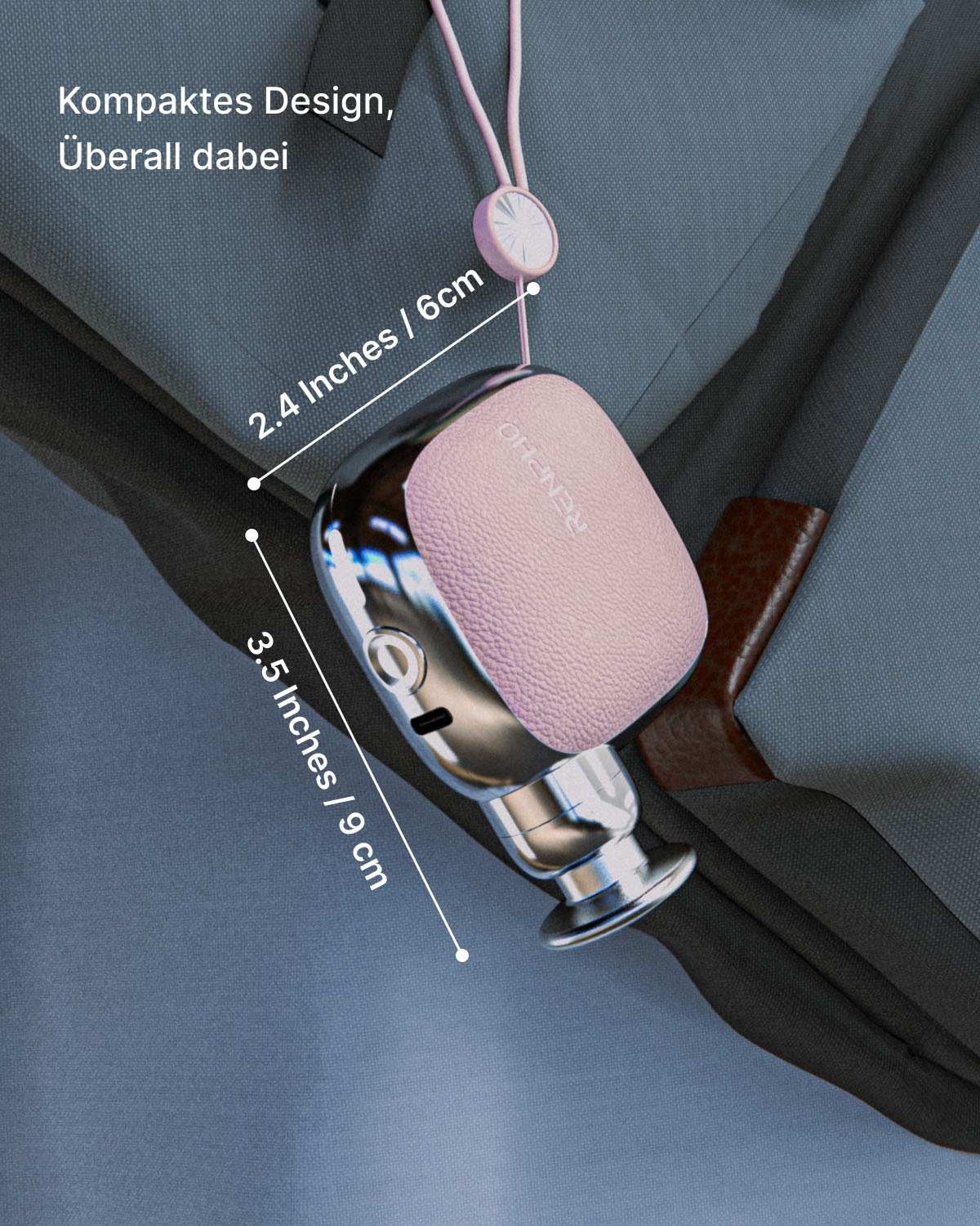 Renpho Massagepistole »Micro Massagepistole« Mini-Massagepistole: 4 Stufen, 4 Köpfe, 6 mm, USB-C-Akku