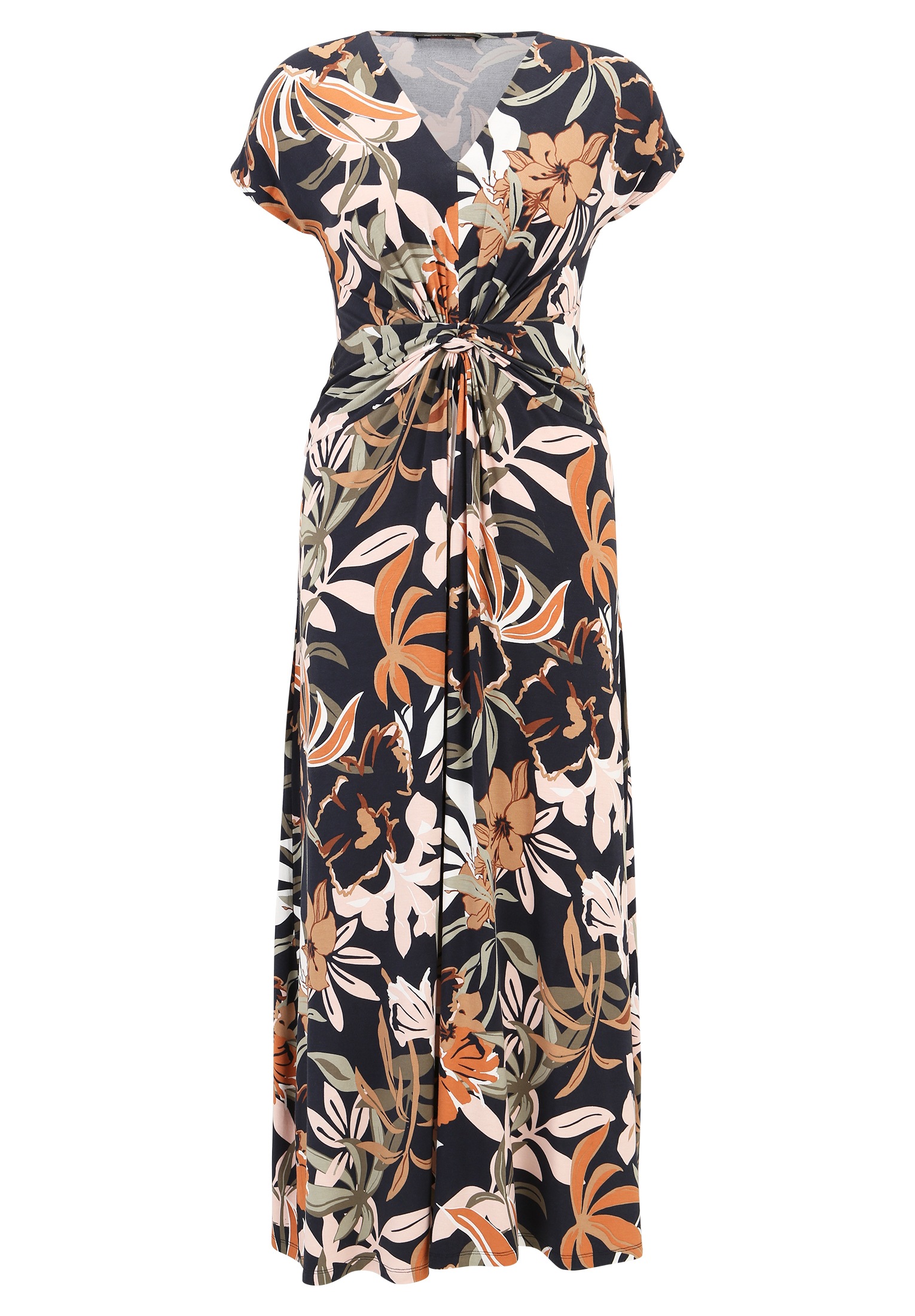 Betty Barclay Midikleid "Betty Barclay Damen Sommerkleid Midikleid mit Raff günstig online kaufen