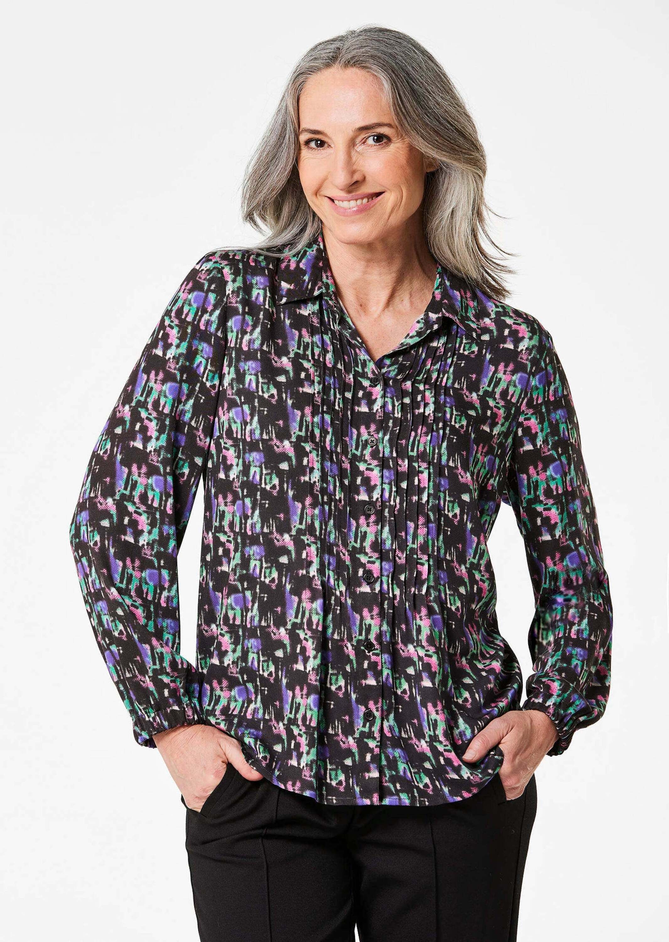 Thumbnail - GOLDNER Hemdbluse "Druckbluse"