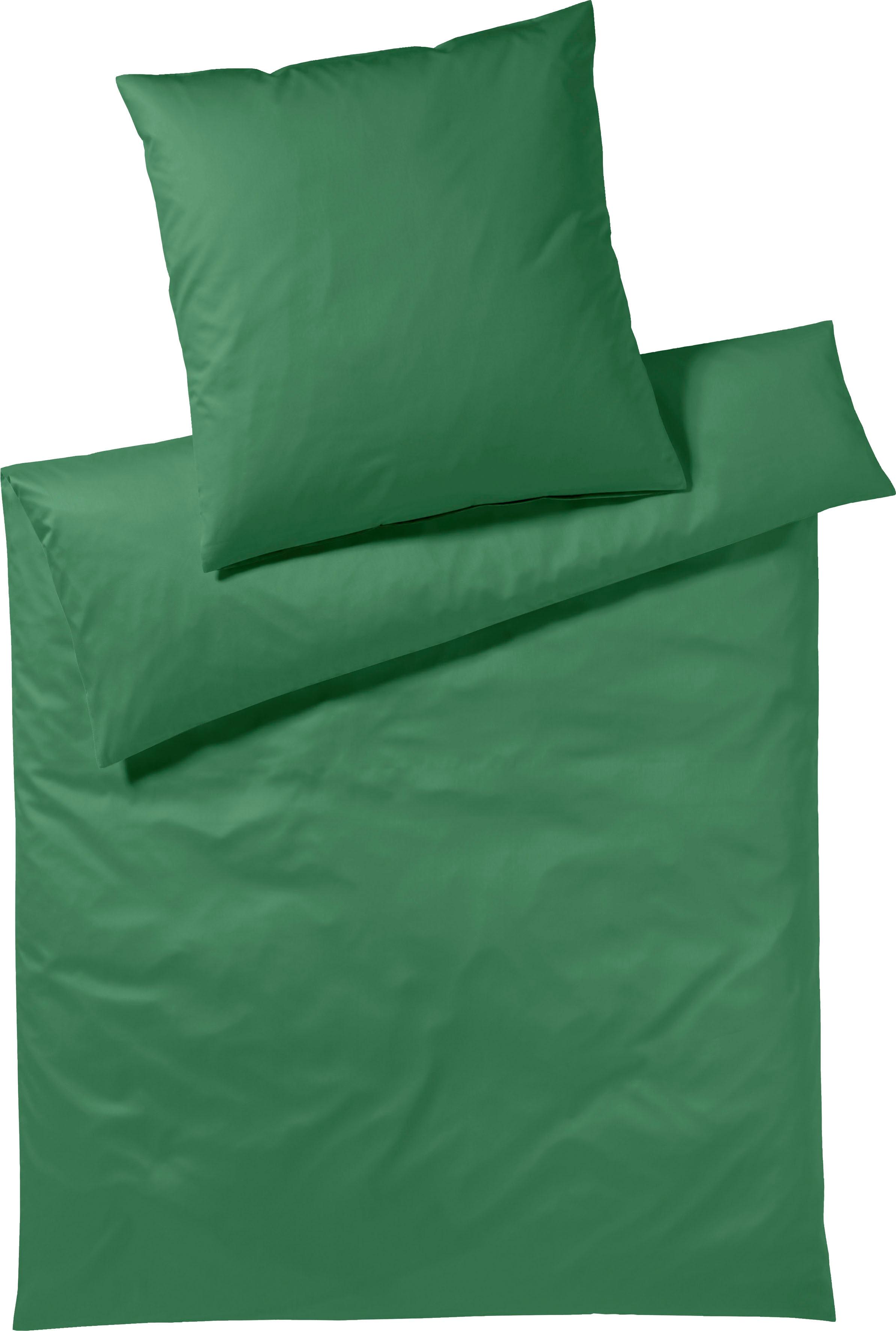 Yes for Bed Bettwäsche "Pure & Simple Uni in Gr. 135x200, 155x220 oder 200x200 cm" 3 Stk. Bettwäsche aus Baumwolle, zeitlose Bettwäsche mit seidigem Glanz