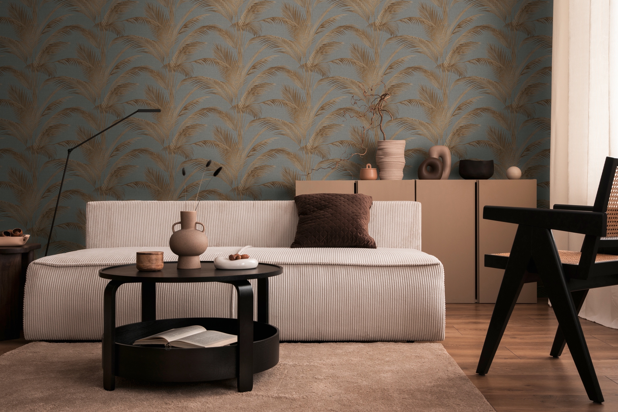 living walls Vliestapete »Michalsky 6 florale Tapete Mustertapete Pflanzen Blattmuster«, matt, Vliestapete Natur für Schlafzimmer Küche Wohnzimmer Floral Design Flur