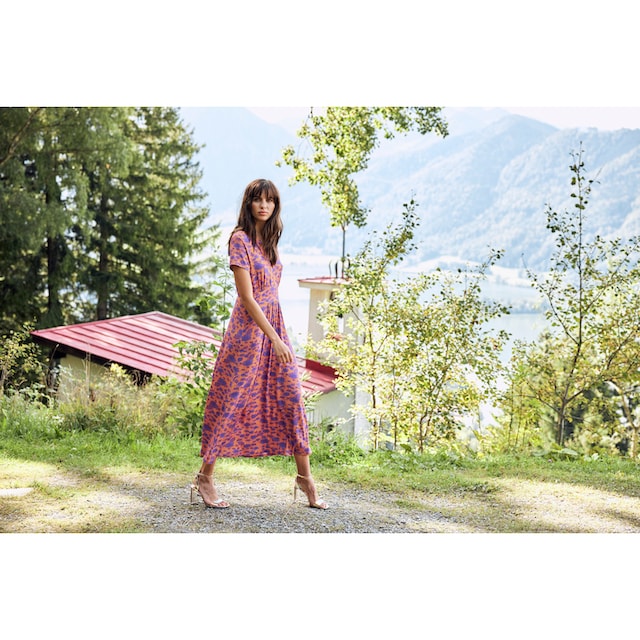 Aniston CASUAL Sommerkleid, mit topmodischem Blumendruck für bestellen |  BAUR