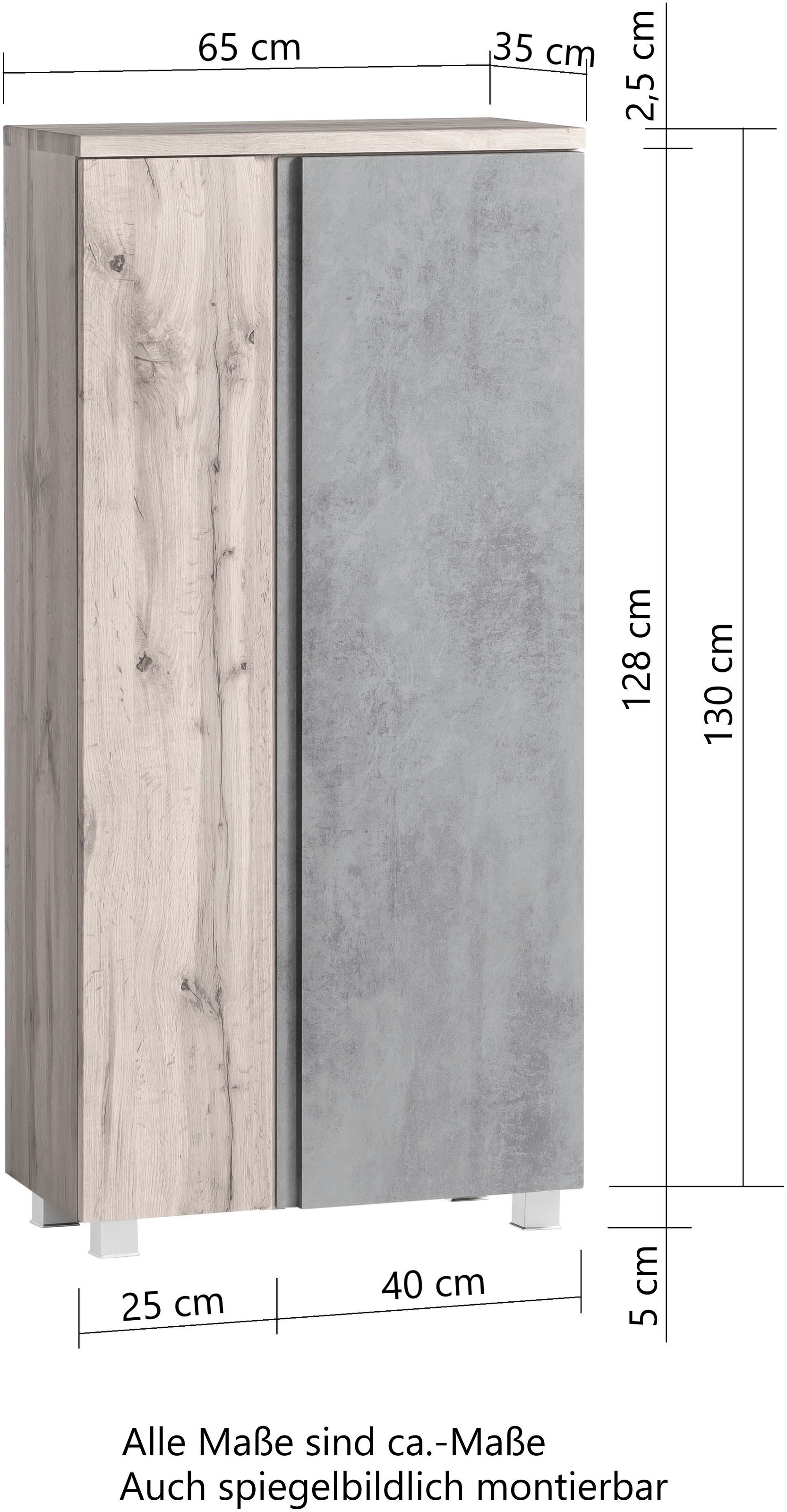 welltime Midischrank »Sölden«