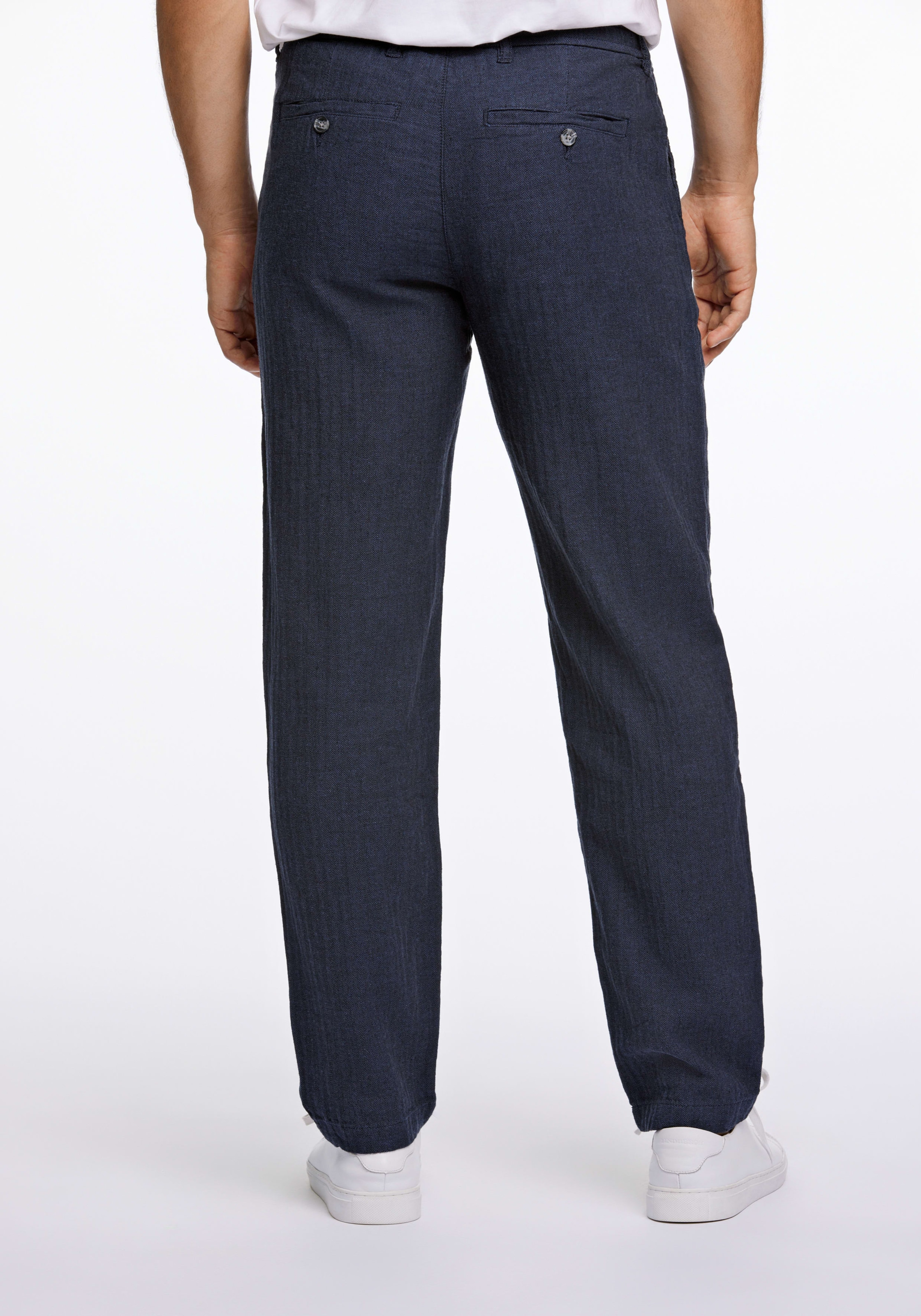 LINDBERGH Leinenhose  mit Kordelzug und elastischem Bund