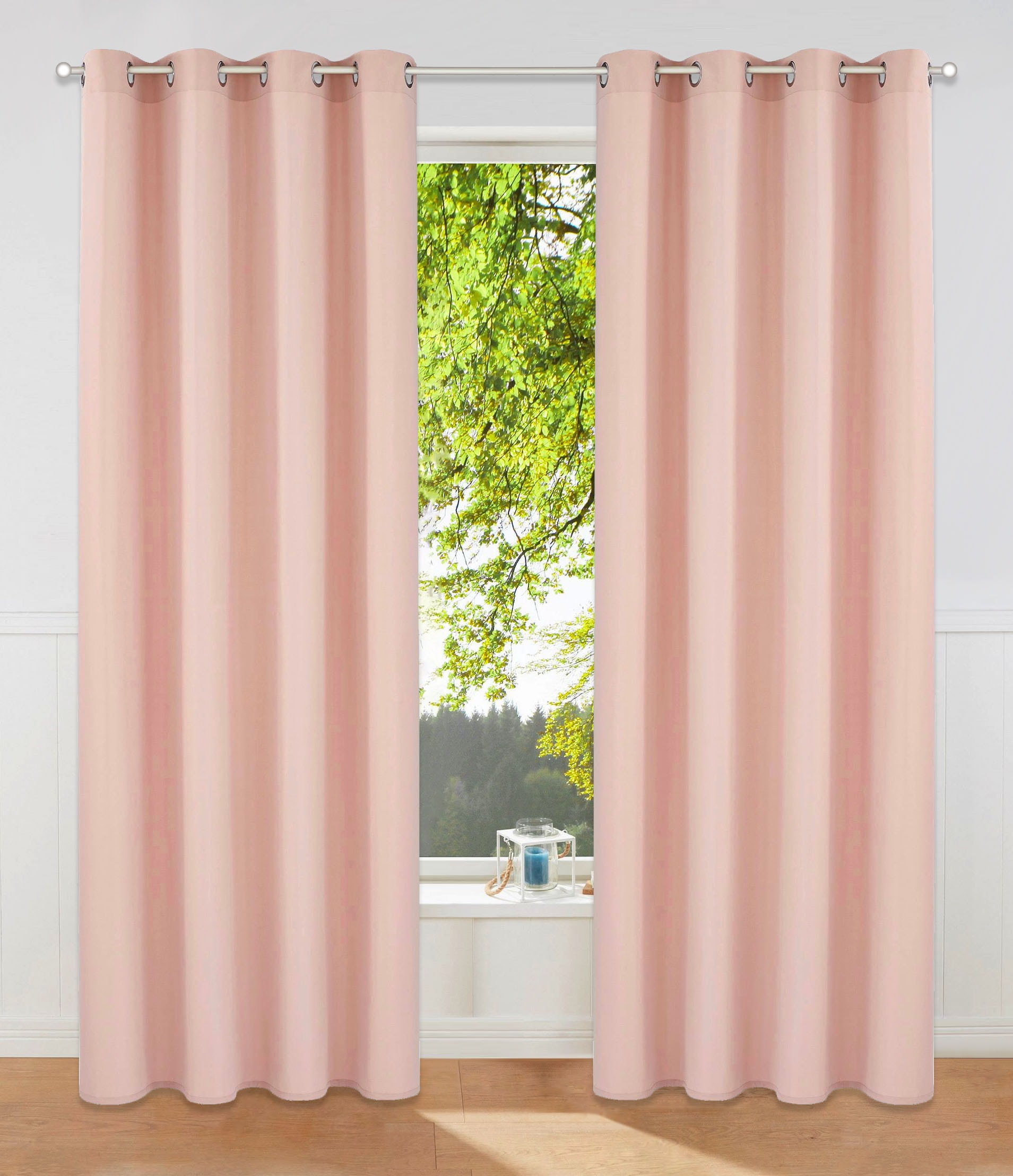 my home Vorhang "Raja" Ösen 2 Stk. tlg. 2er-Set, Bestseller, einfarbig, mod günstig online kaufen