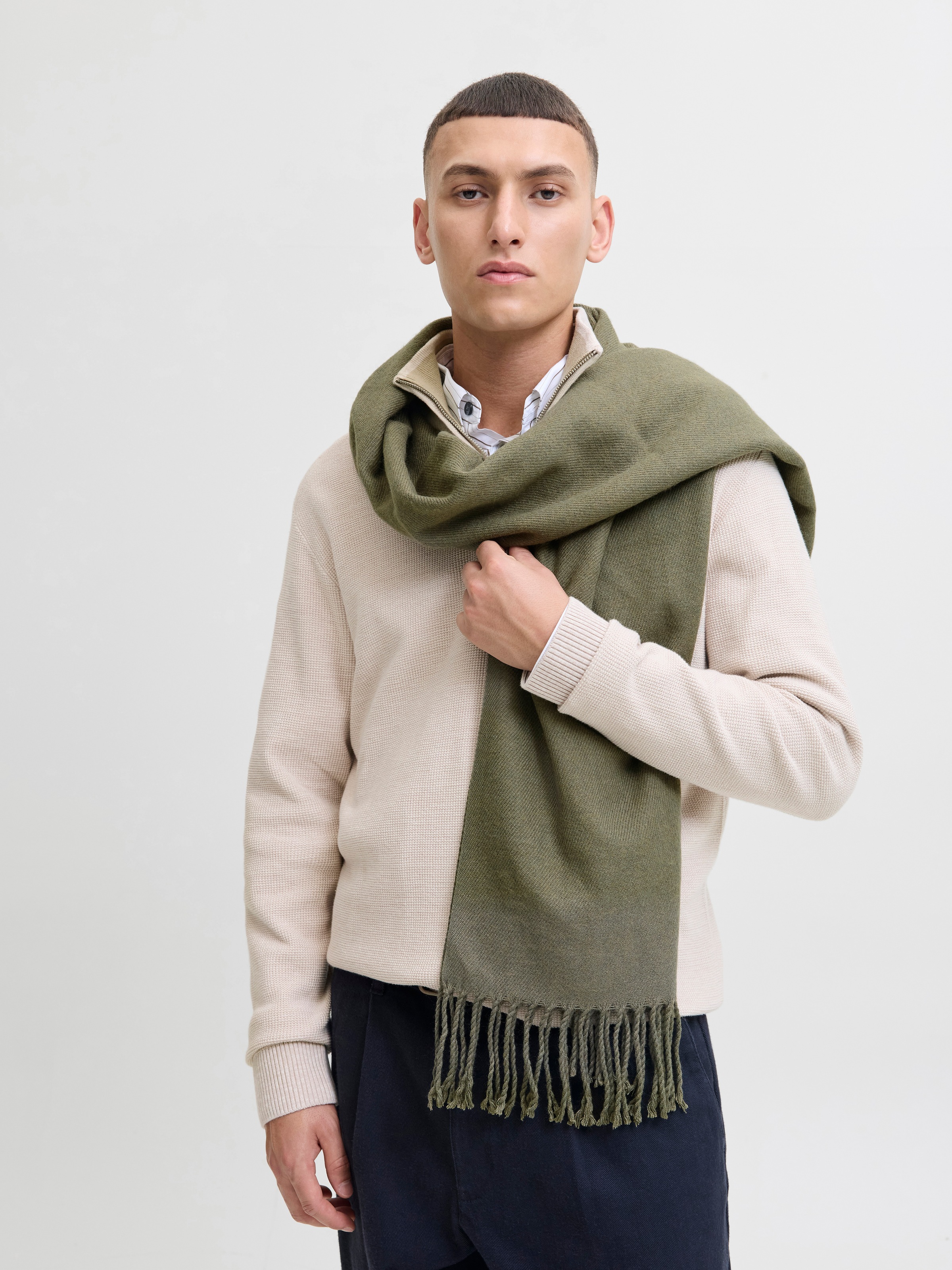 Jack & Jones Strickschal »JACSOLID WOVEN SCARF NOOS«